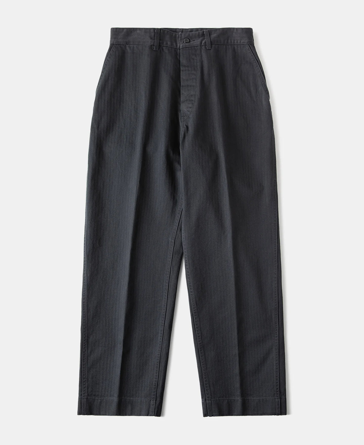 MILITORA LOT 825 1950S USMC HERRINGBONE TROUSERS - VINTAGE BLACK