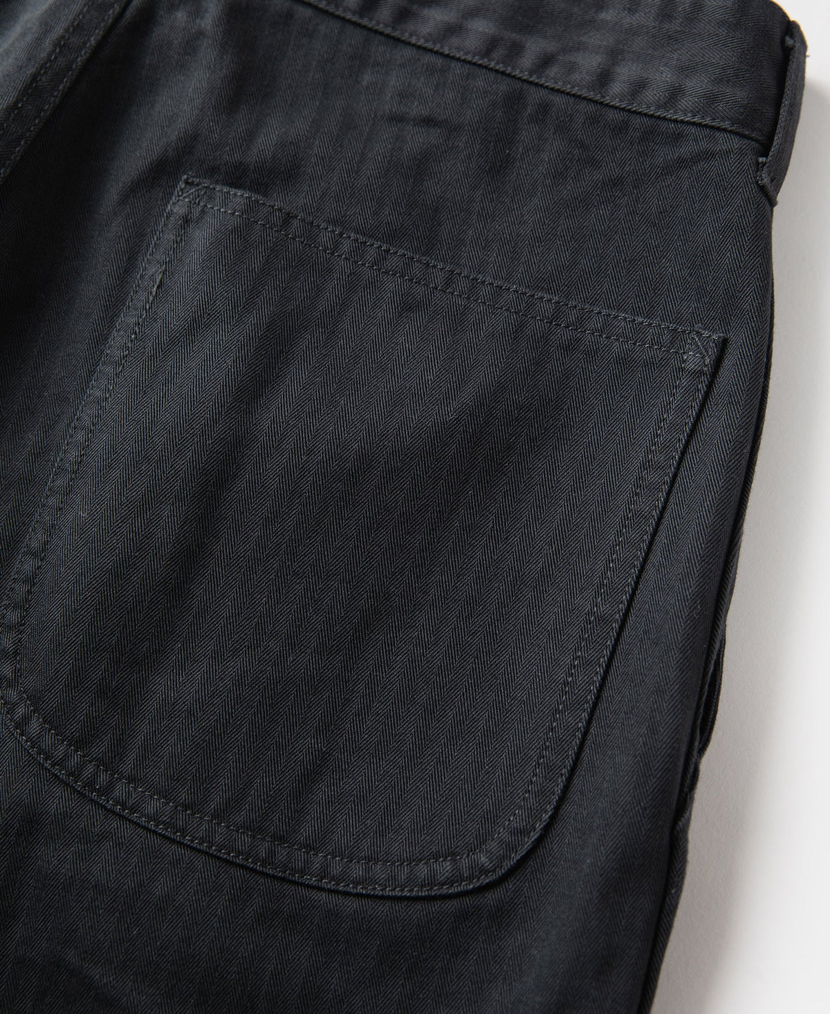 MILITORA LOT 825 1950S USMC HERRINGBONE TROUSERS - VINTAGE BLACK