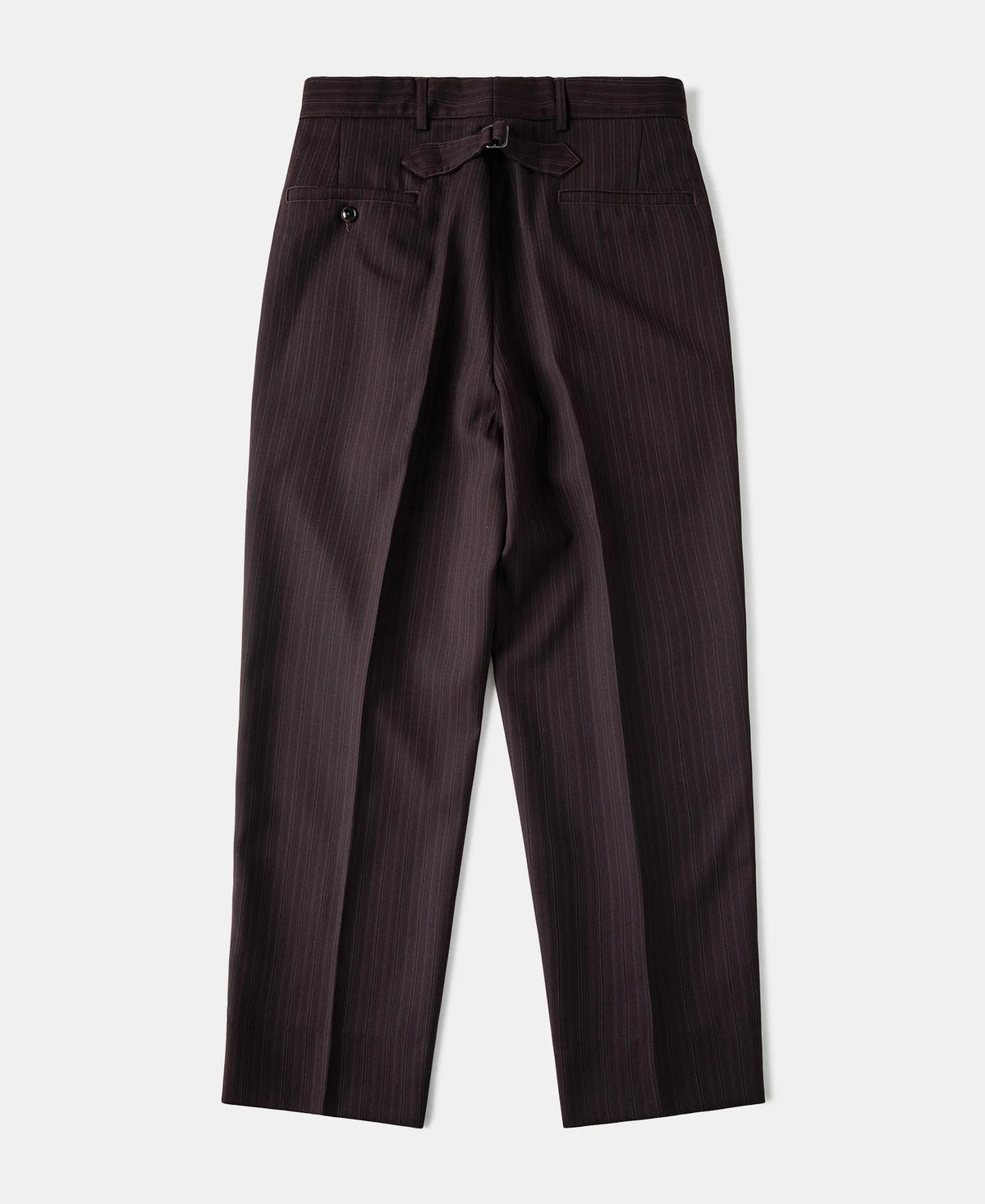MILITORA LOT 830 1940S WOOL-BLEND TWO TUCK SLACKS - WINE