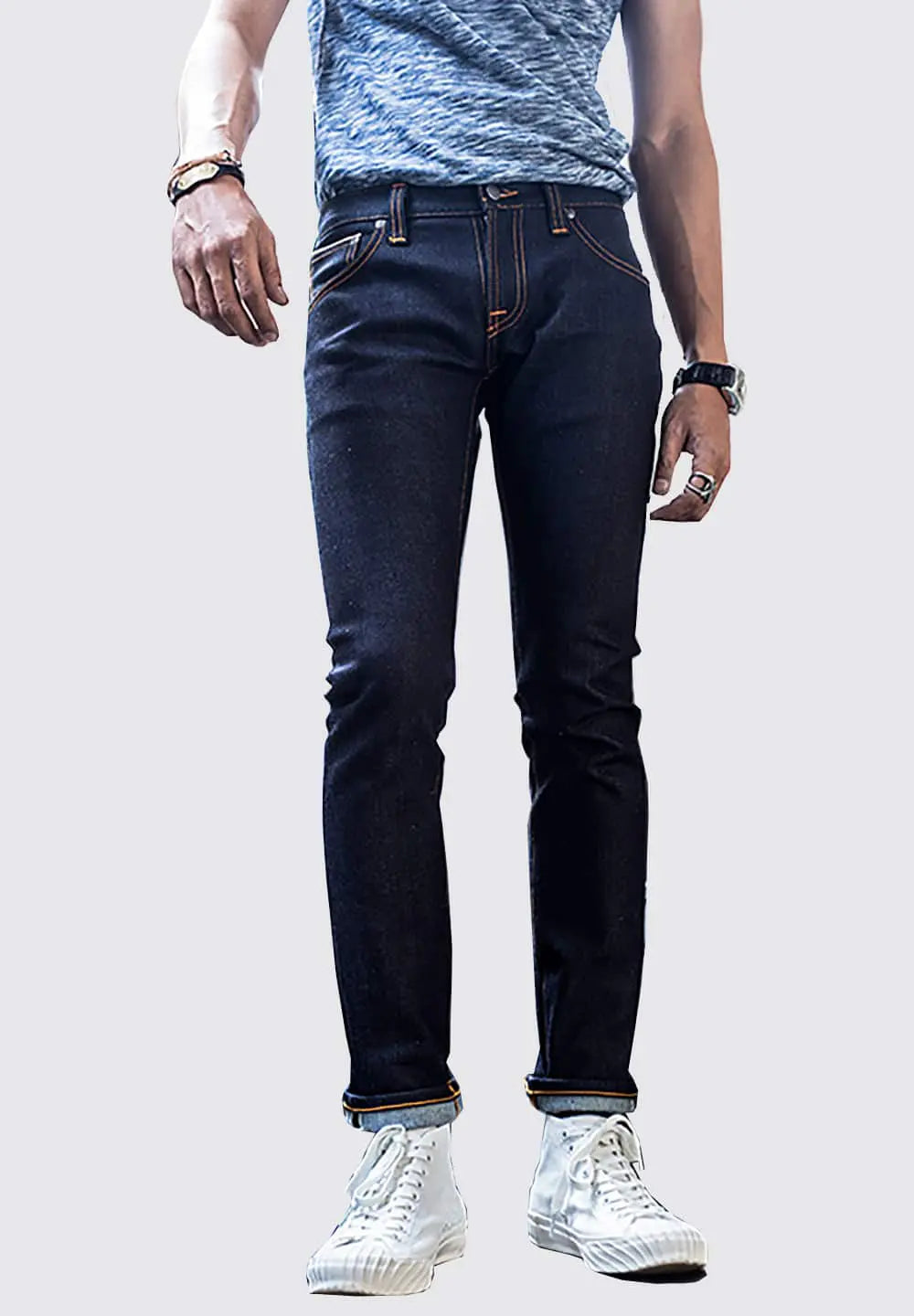 NUDIE JEANS TIGHT LONG JOHN - DRY JAPAN SELVAGE