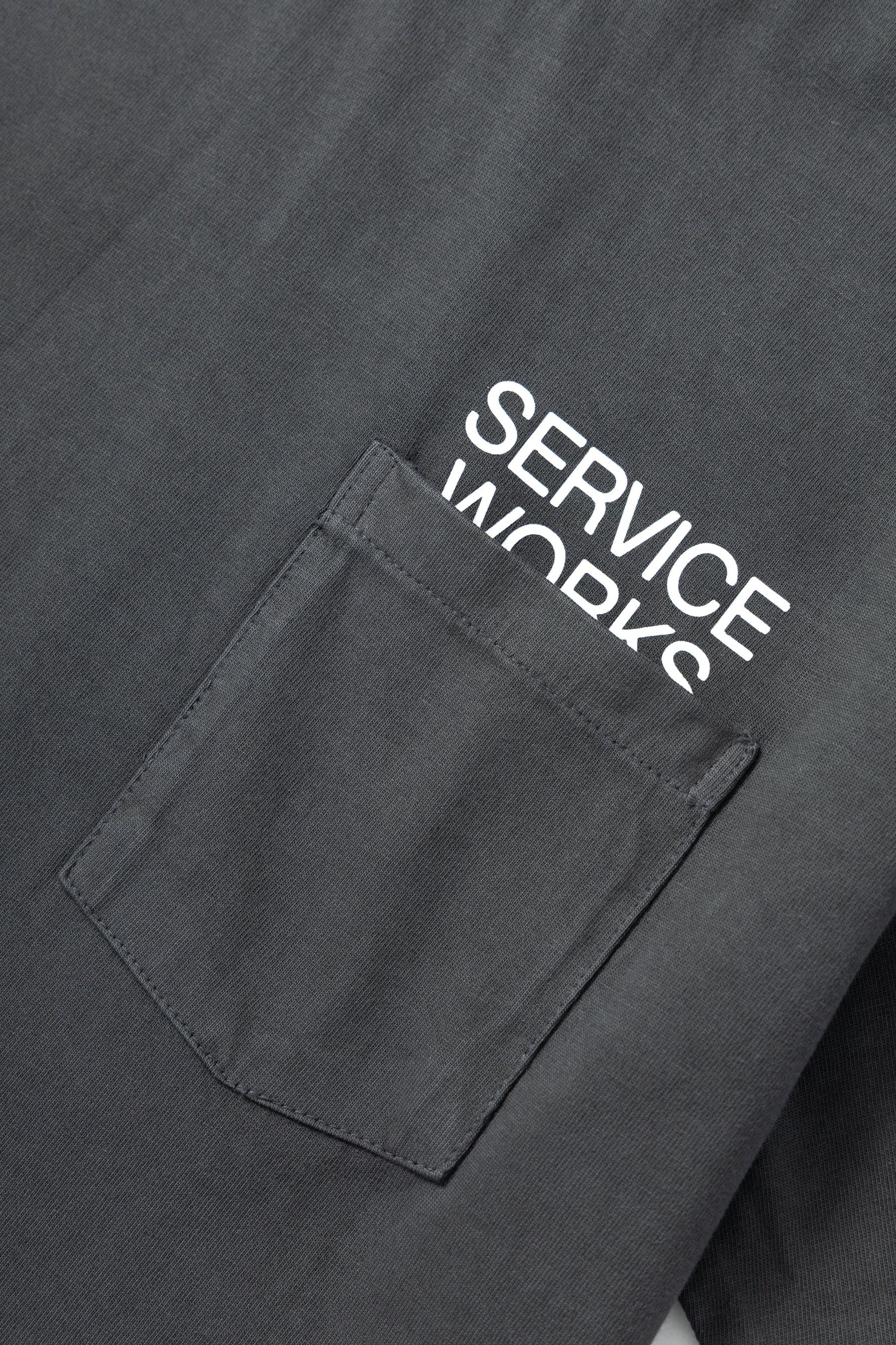 Service Works Nourish Pocket Tee — Charcoal — view 4