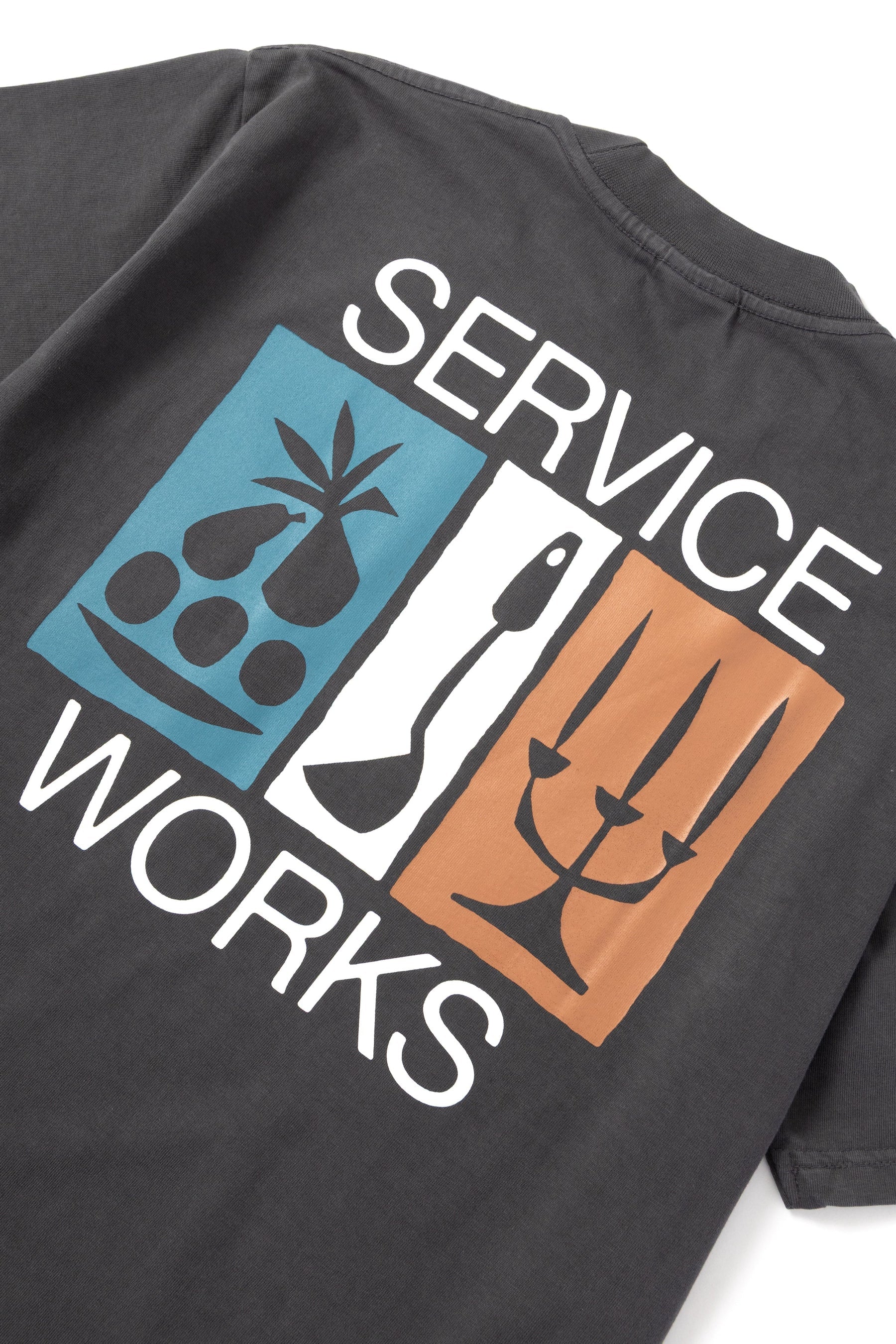 Service Works Nourish Pocket Tee — Charcoal — view 3