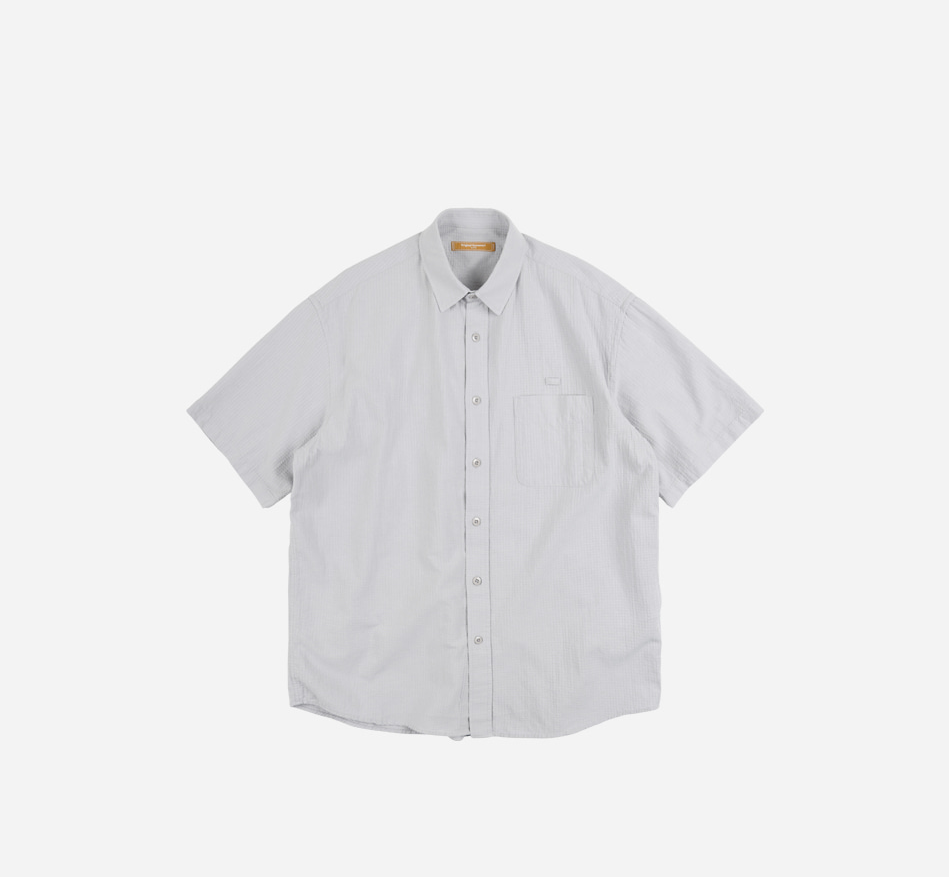 FRIZM WORKS OG POPLIN OVERSIZED SHIRT - GRAY