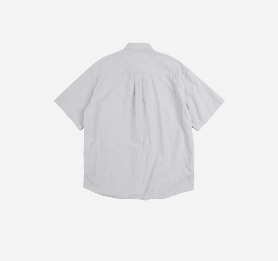 FRIZM WORKS OG POPLIN OVERSIZED SHIRT - GRAY