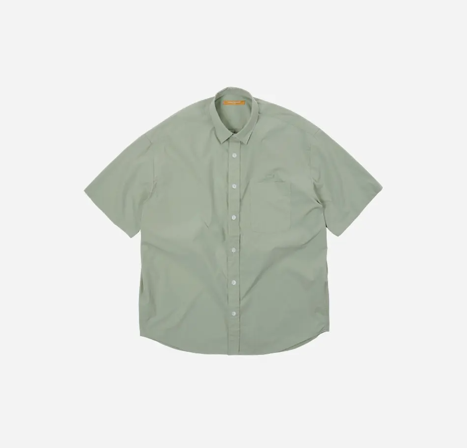 FRIZM WORKS OG POPLIN OVERSIZED SHIRT - LIGHT GREEN