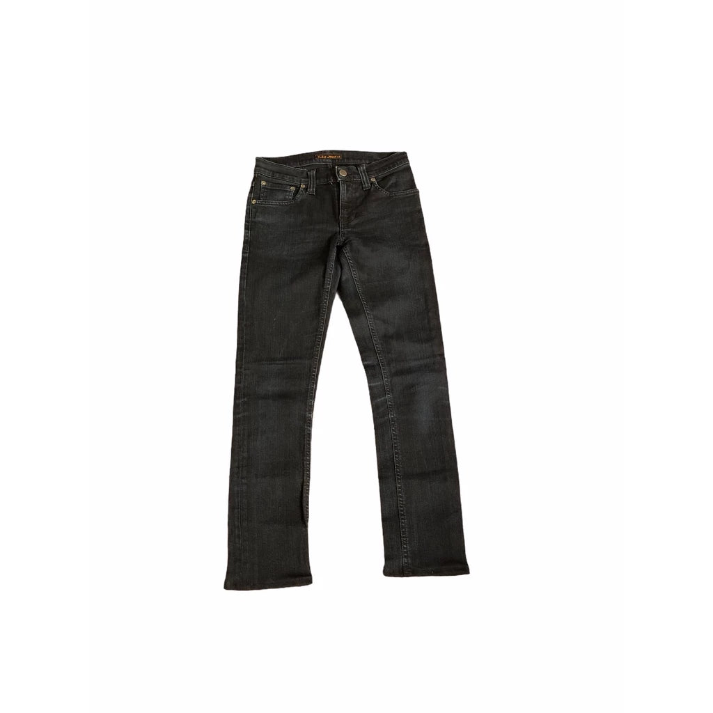 NUDIE TIGHT LONG JOHN - ORGANIC BLACK BLACK