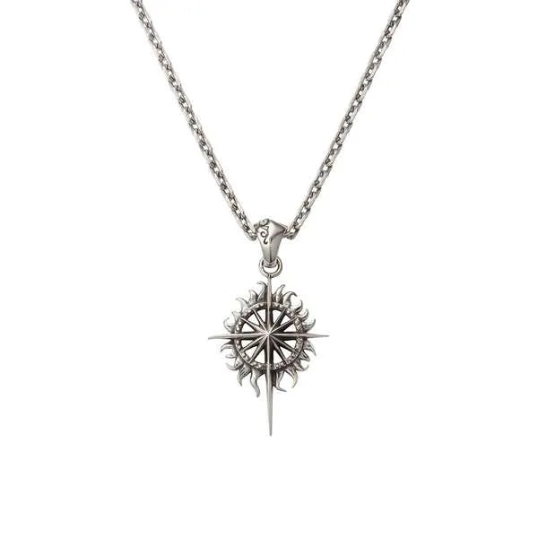 Saad Sun Symbol And Sun Flare Pendant — front view