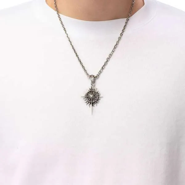 Saad Sun Symbol And Sun Flare Pendant — view 5