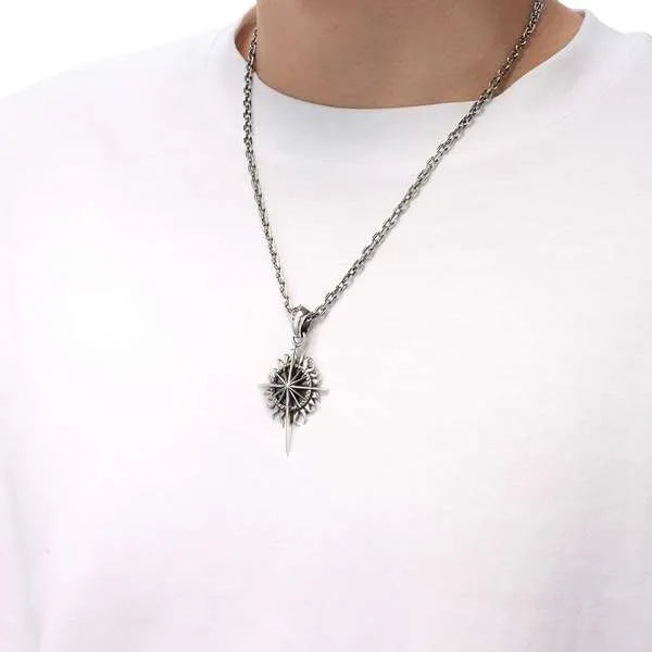 Saad Sun Symbol And Sun Flare Pendant — view 4