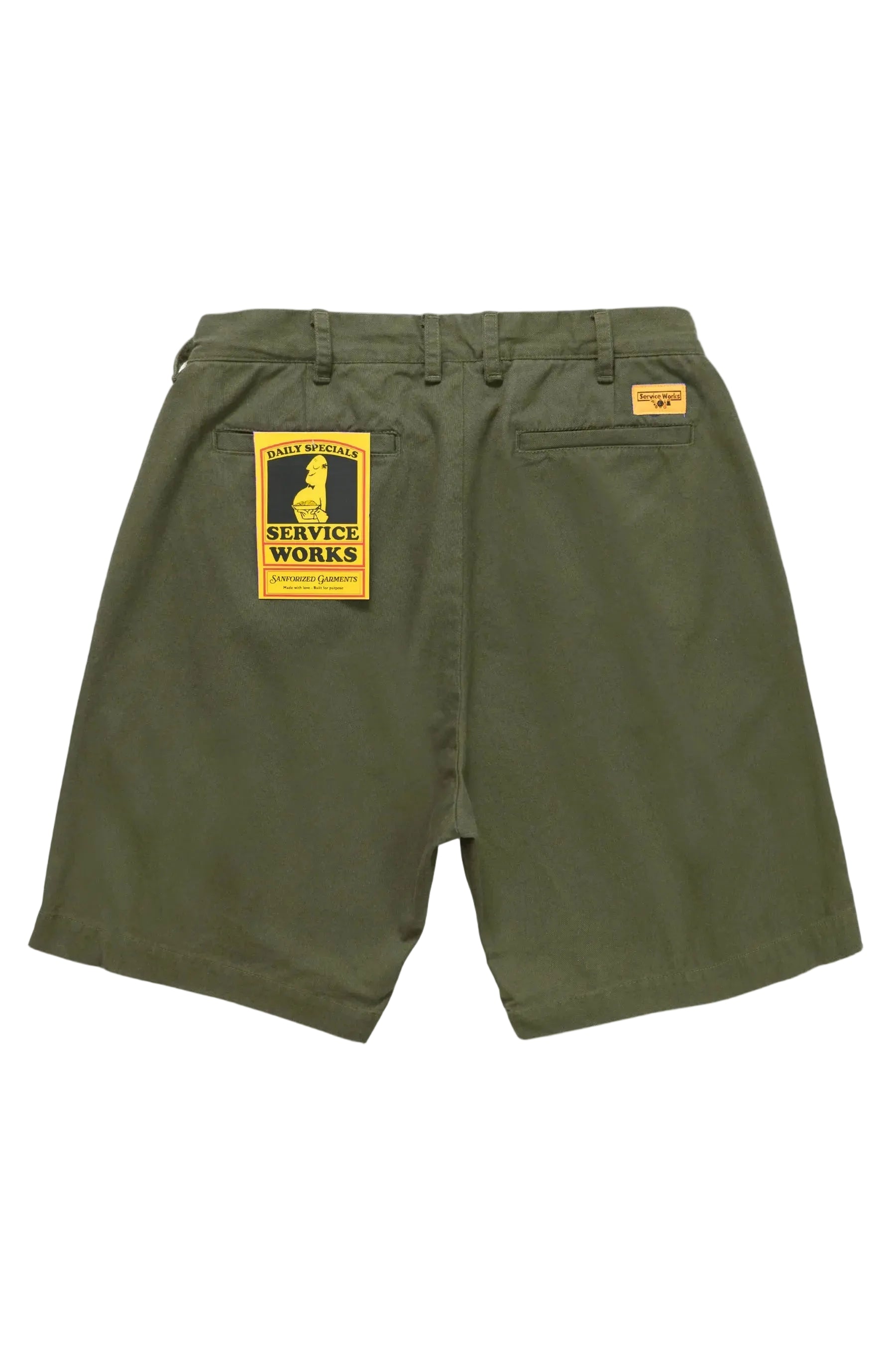 Service Works Drill Part Timer Short — Olive — view 2