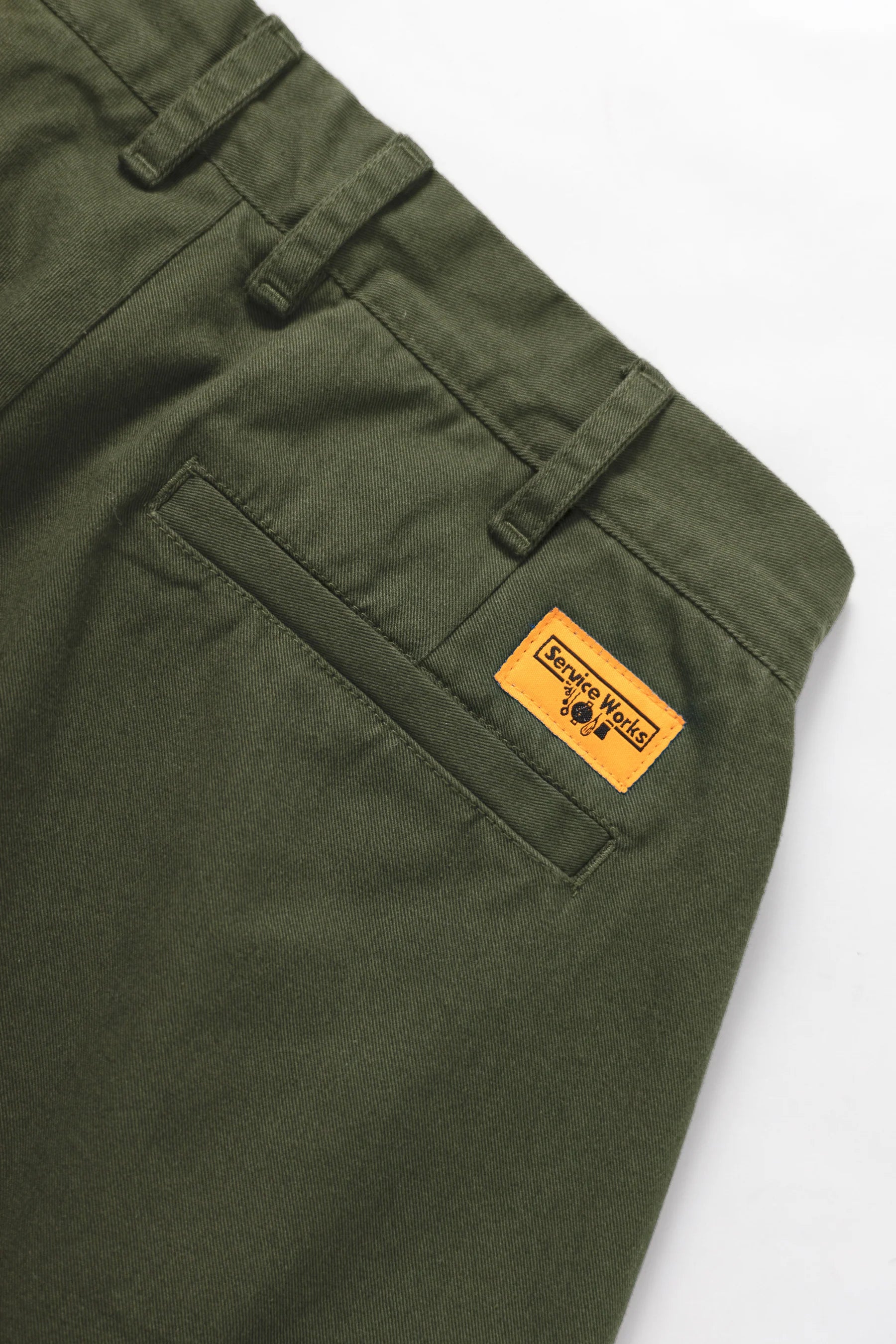 Service Works Drill Part Timer Short — Olive — view 3