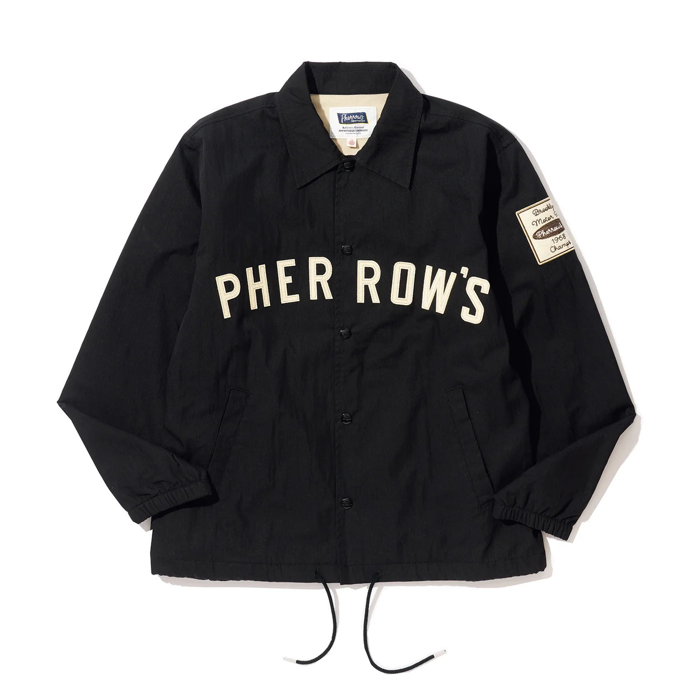 PHERROWS COACH JACKET - BLACK