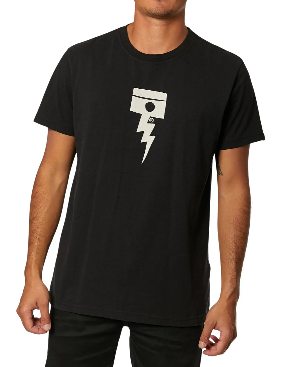 DEUS EX MACHINA PISSTIN TEE - BLACK