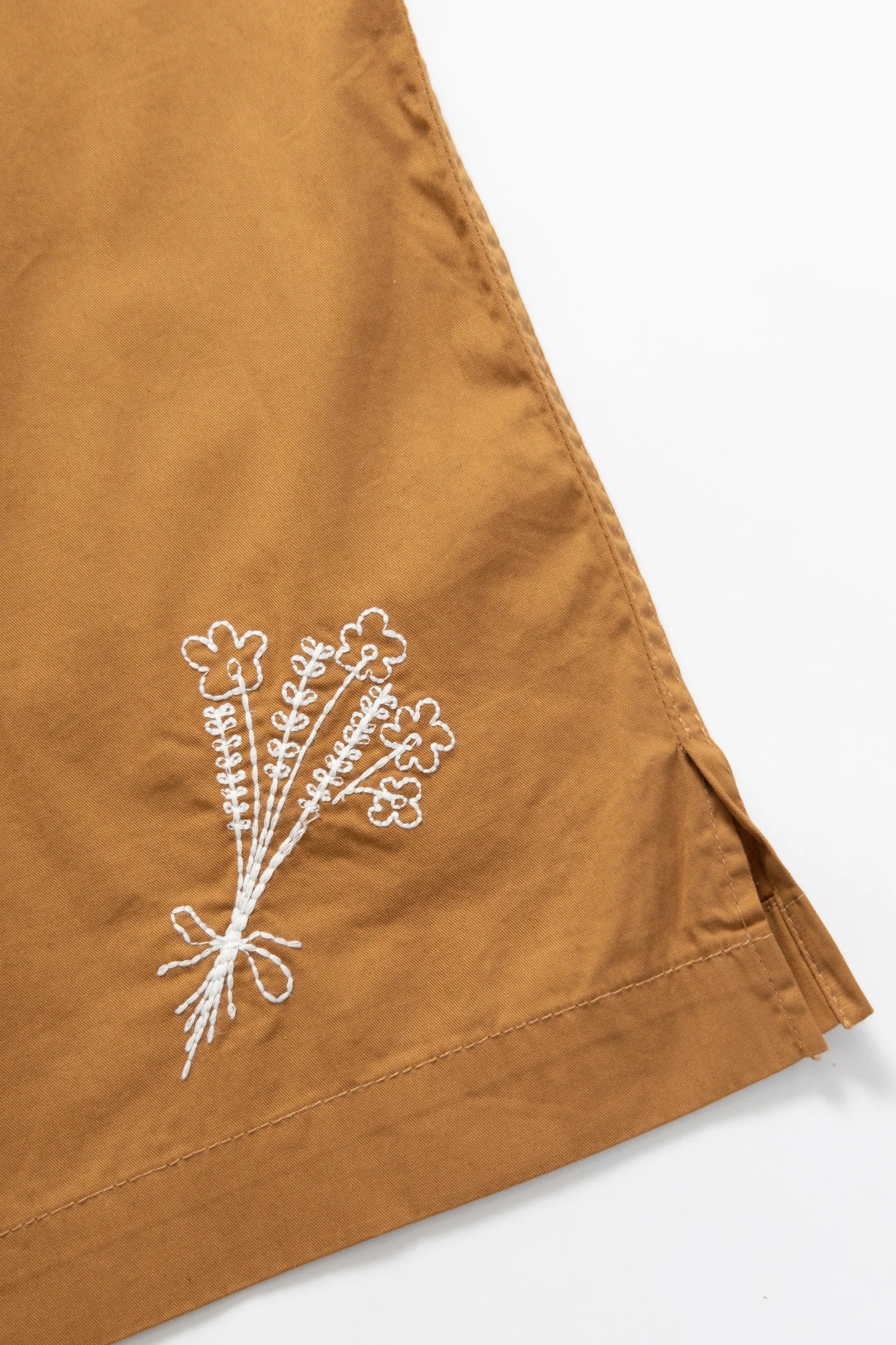 Service Works Light Twill Picnic Short Sleeve Shirt — Burnt Sugar — view 5