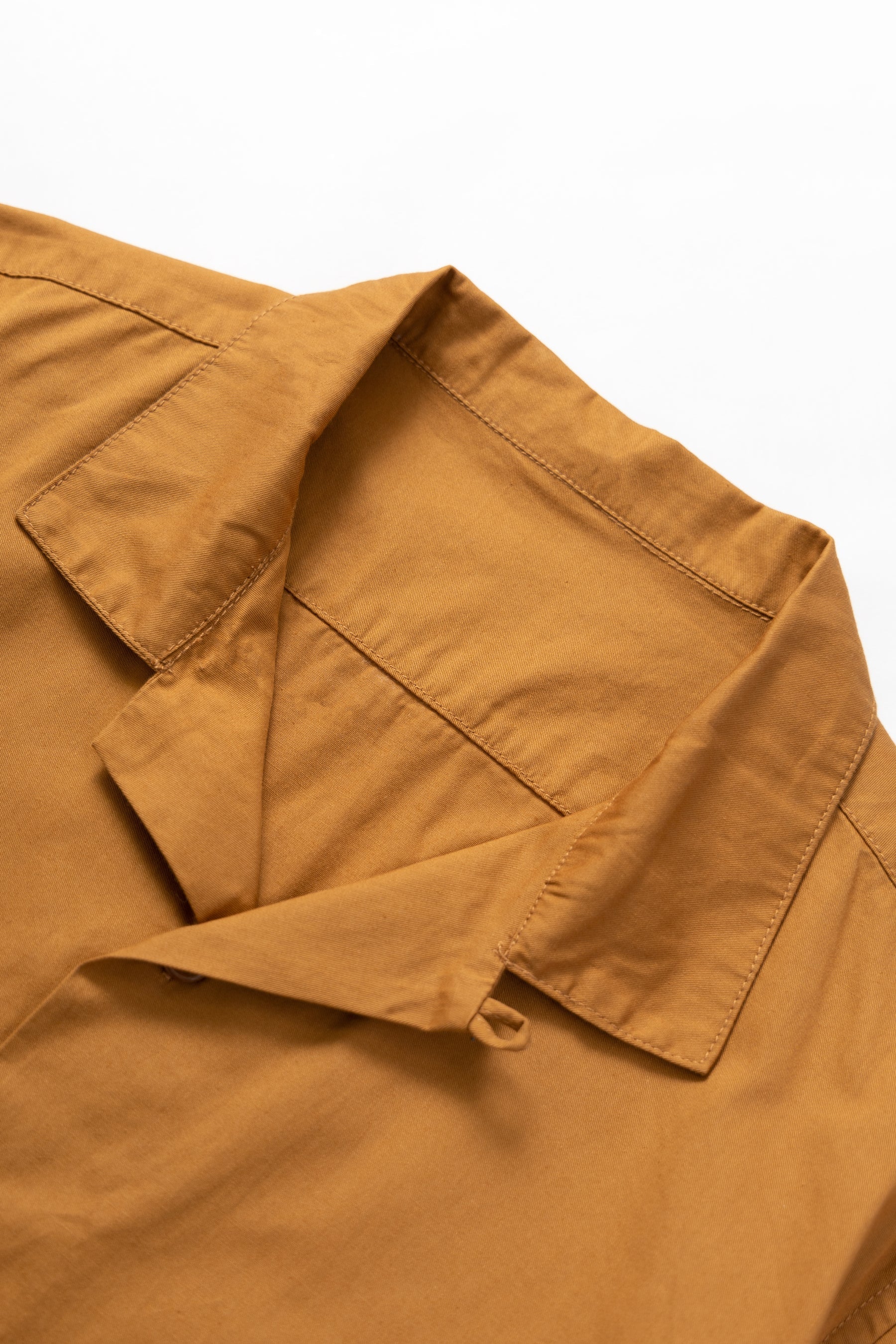 Service Works Light Twill Picnic Short Sleeve Shirt — Burnt Sugar — view 4
