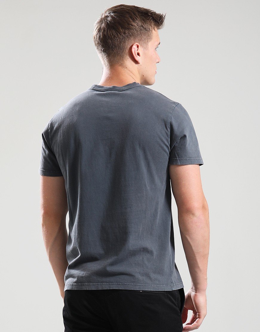 NUDIE JEANS ROY THRILLER TRACKS T-SHIRT - ANTRACITE