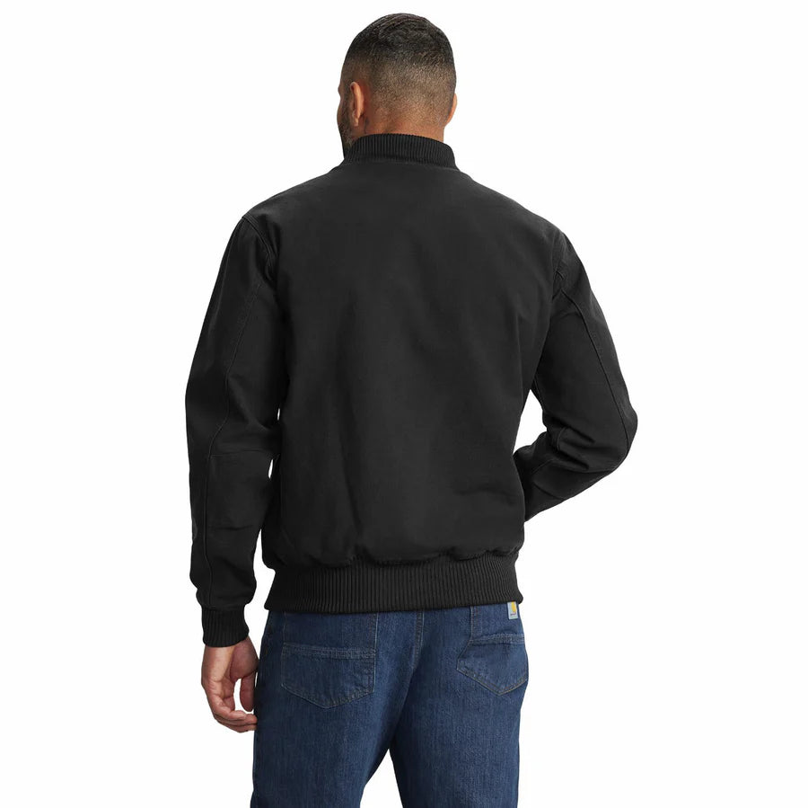 CARHARTT RUGGED FLEX DUCK RLX-FT BOMBER JACKET - BLACK