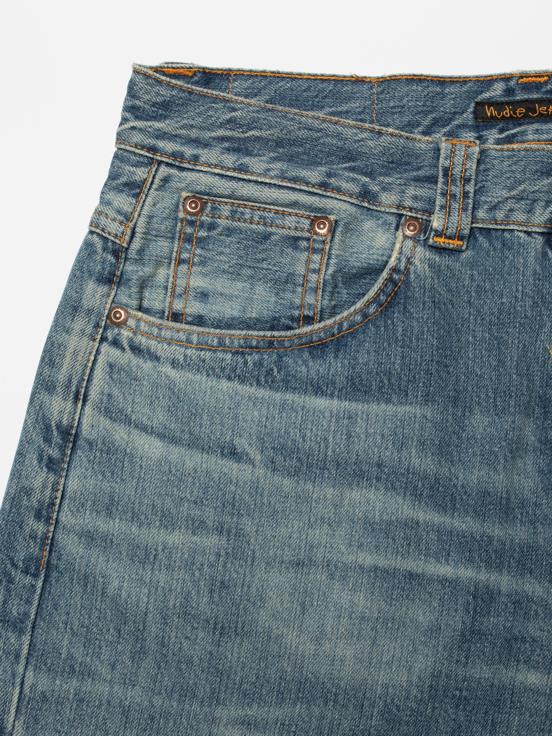 NUDIE JEANS REGULAR ALF - SILVER TRACKS