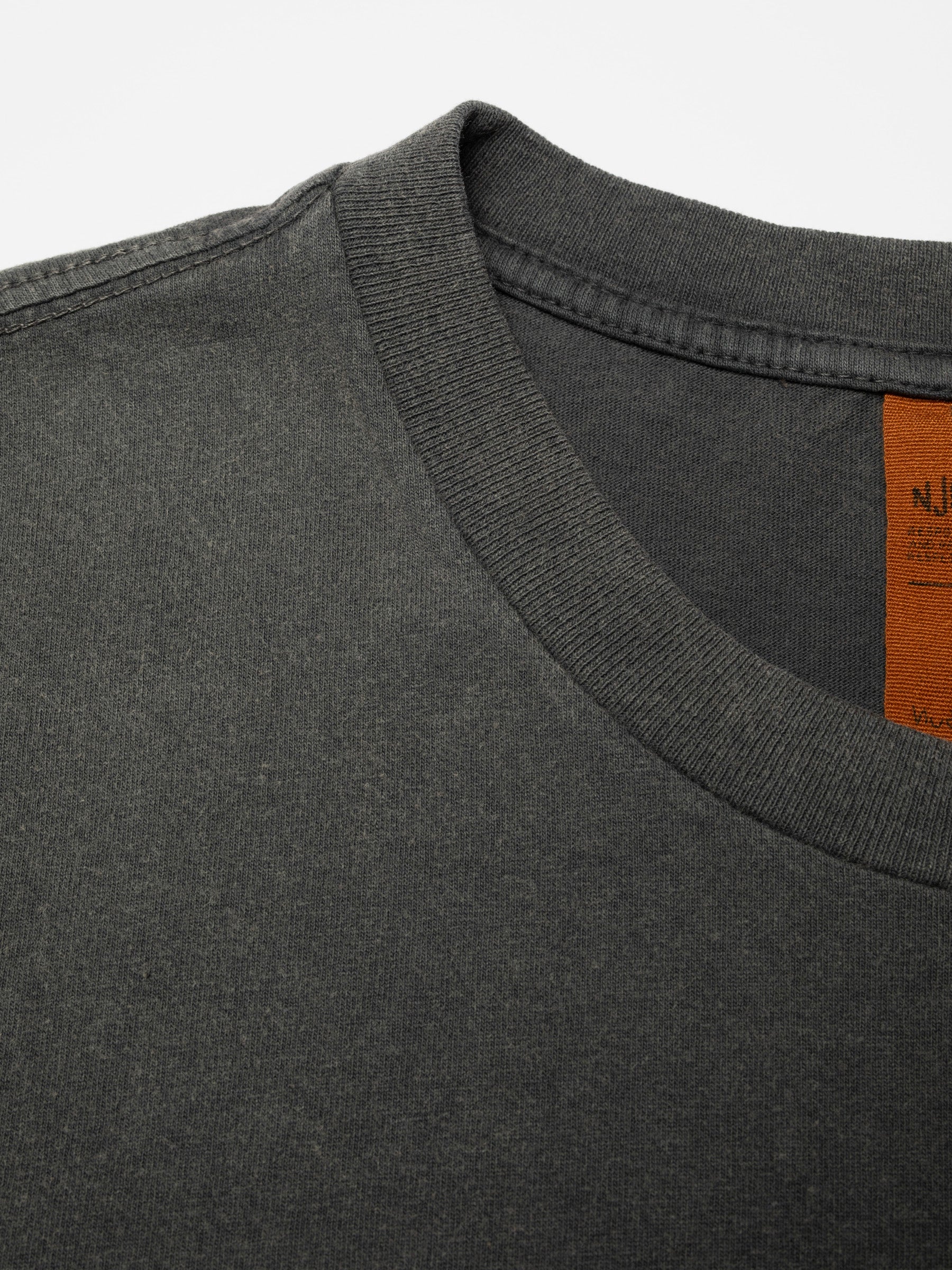 NUDIE JEANS ROY T-SHIRT EASY CLOUD - ANTRACITE