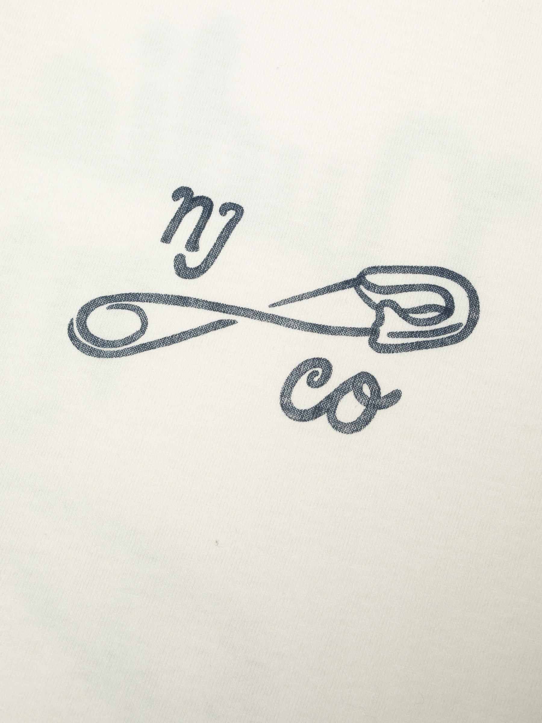 NUDIE JEANS ROY T-SHIRT NJCO PIN - CHALK WHITE