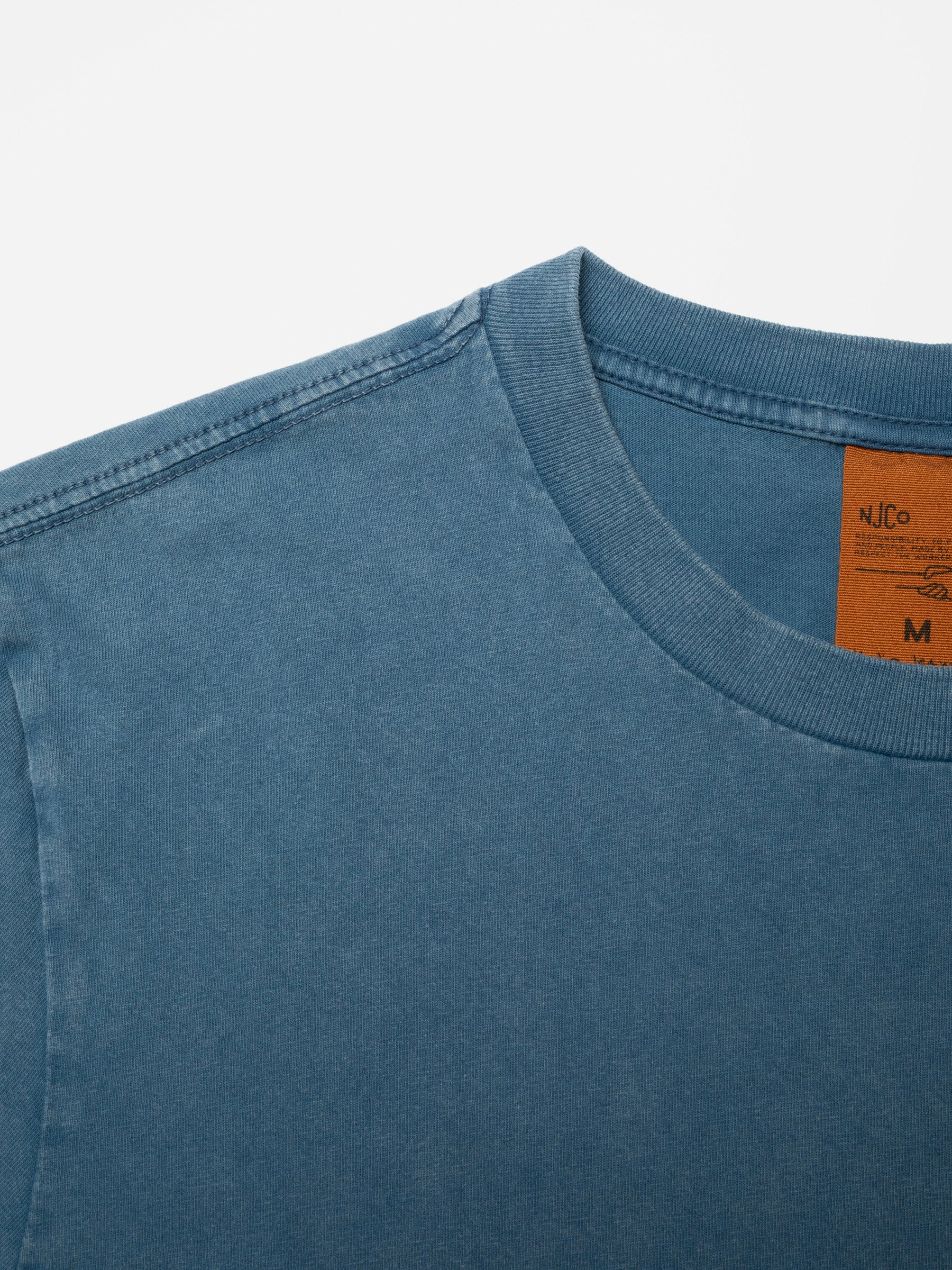 NUDIE JEANS ROY T-SHIRT OG LINE-UP - FRENCH BLUE