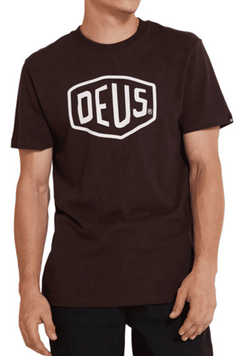 DEUS EX MACHINA SHIELD T-SHIRT - CHOC BROWN