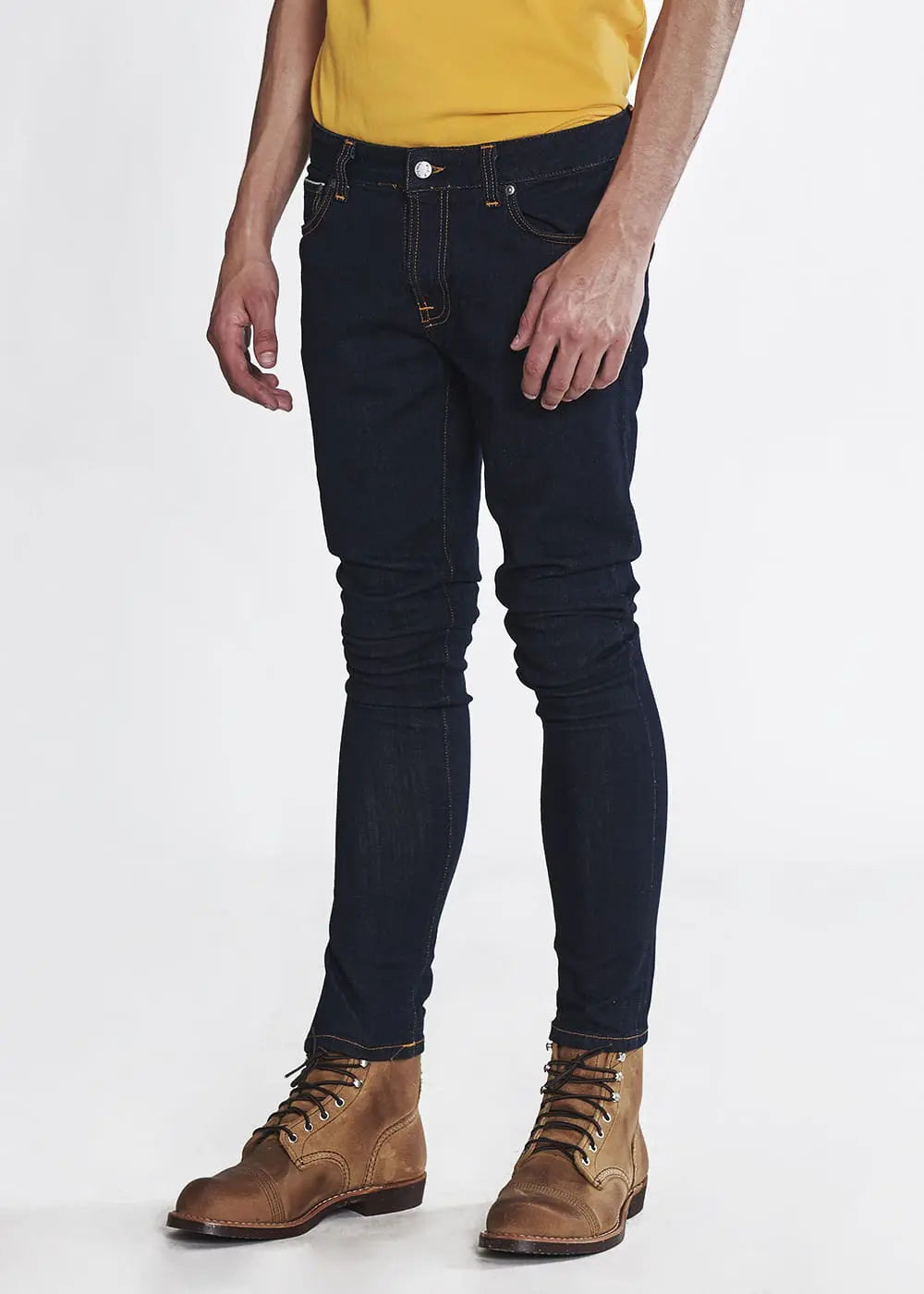 Nudie Jeans Skinny Lin — Rinse Selvage Stretch — view 3