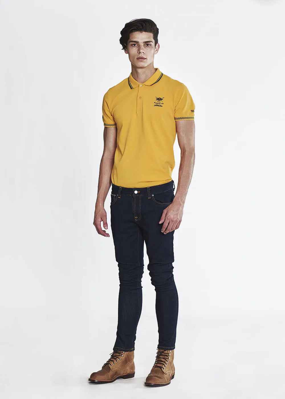 Nudie Jeans Skinny Lin — Rinse Selvage Stretch — front view