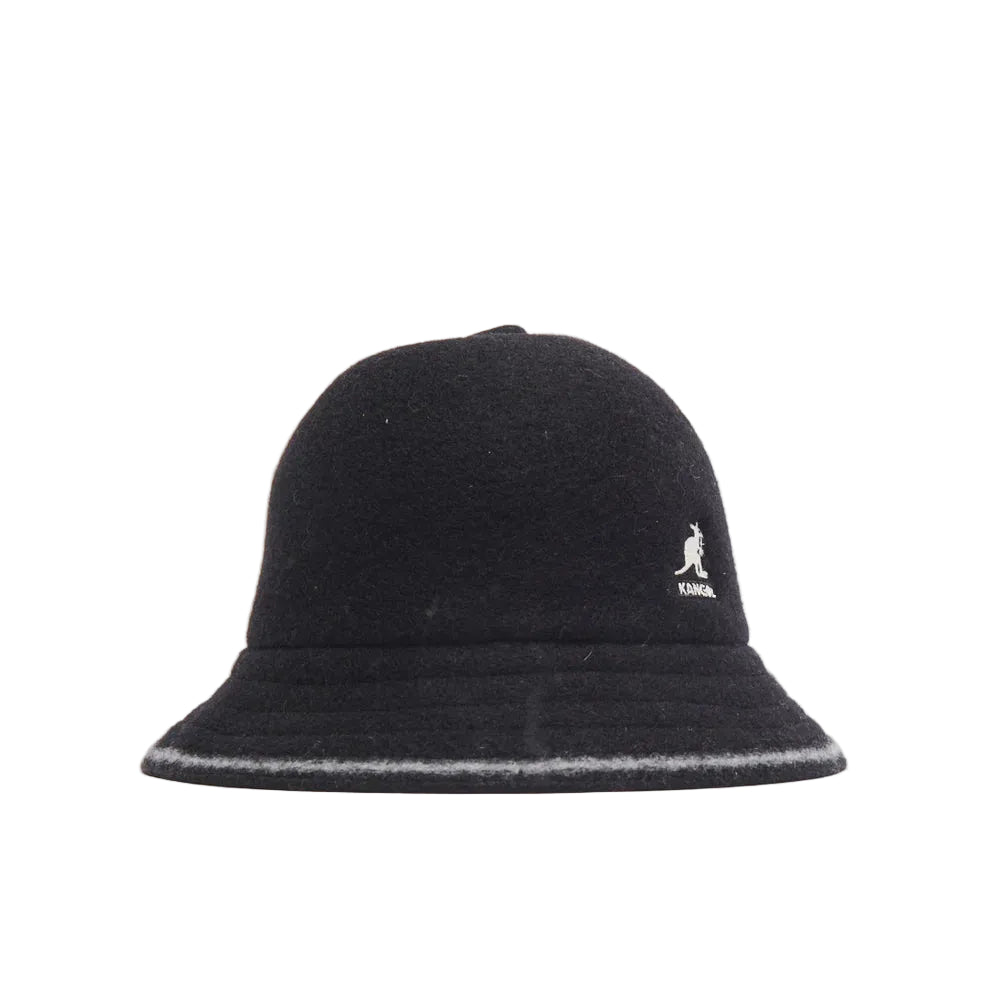 KANGOL STRIPE CASUAL - BLACK/OFF WHITE