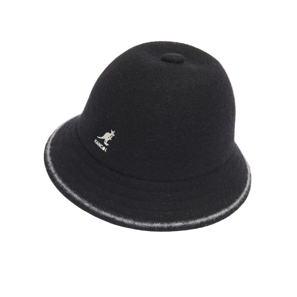 KANGOL STRIPE CASUAL - BLACK/OFF WHITE