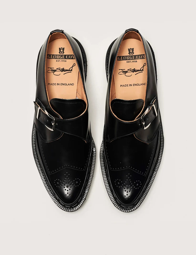 GEORGE COX STRUMMER MONK - BLACK