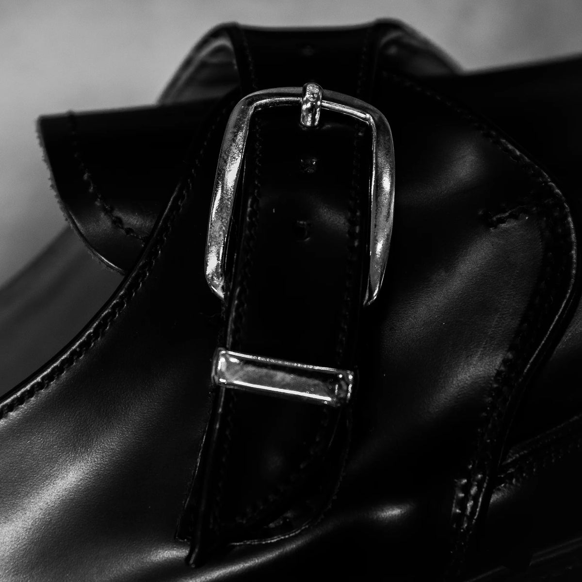 GEORGE COX STRUMMER MONK - BLACK
