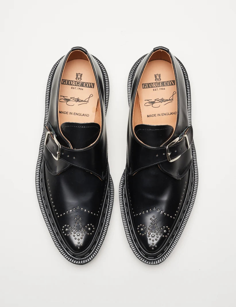 GEORGE COX STRUMMER MONK - BLACK