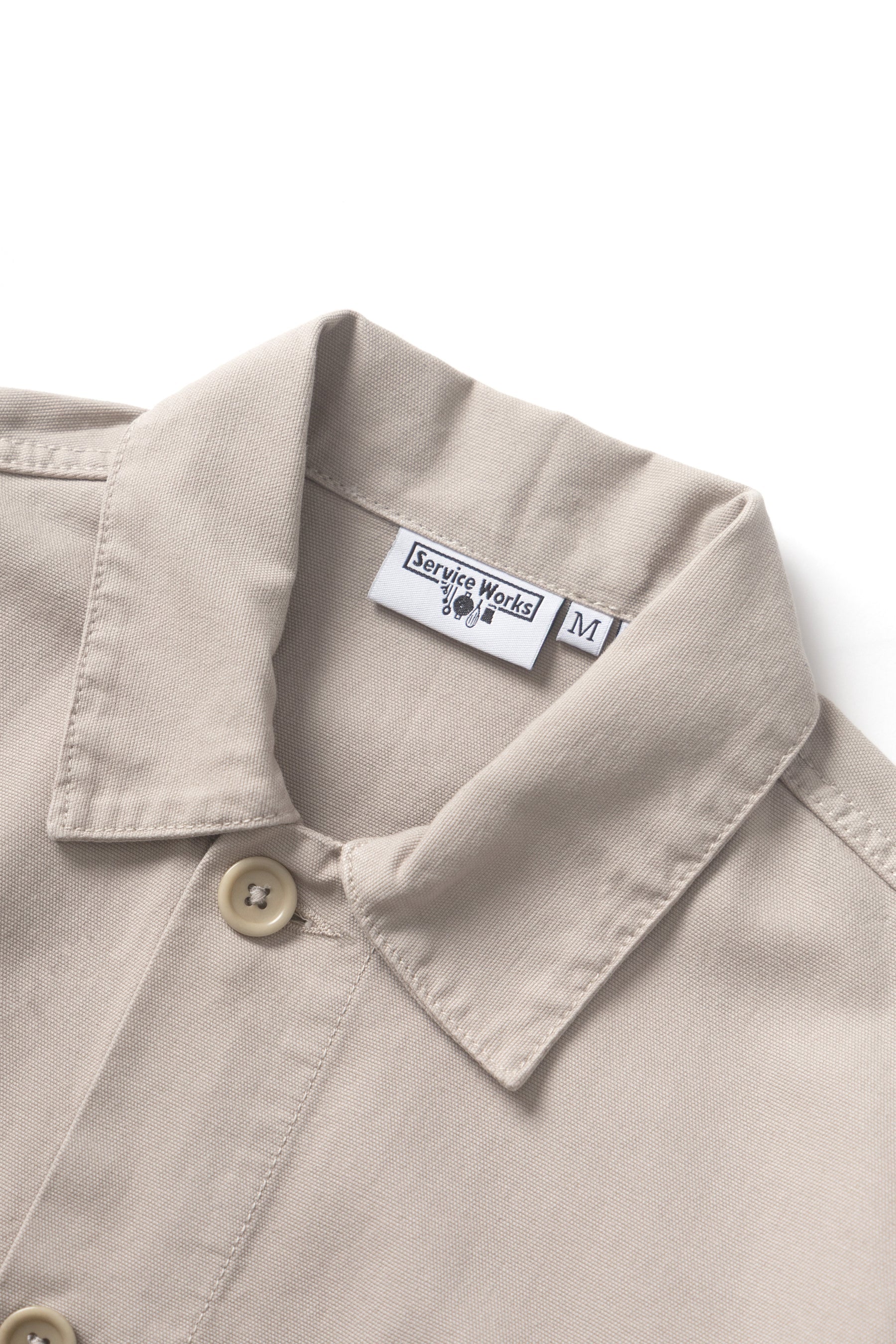 SERVICE WORKS CANVAS COVERALL JACKET - STONE