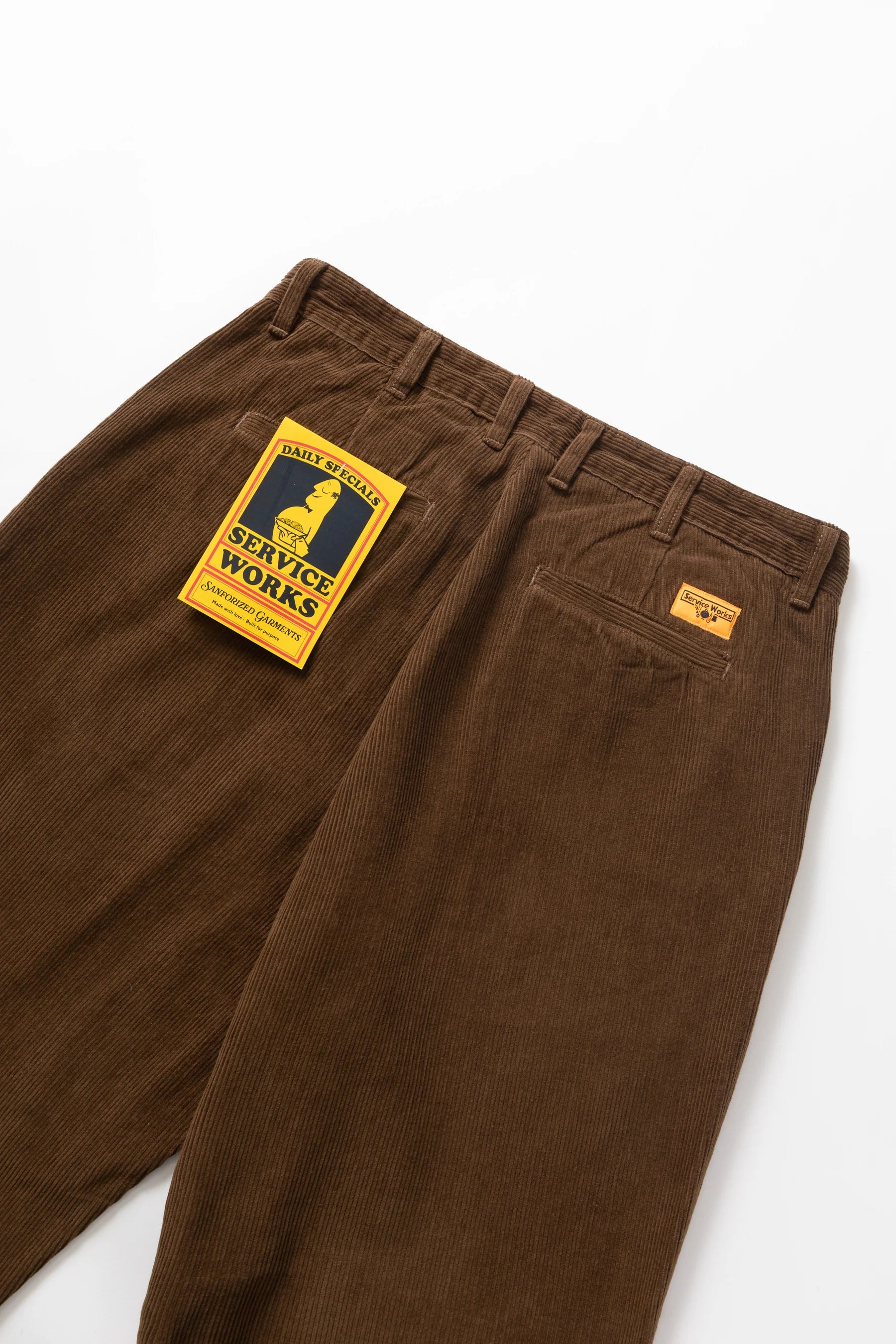 Service Works Corduroy Part Timer Pant — Bark — view 2