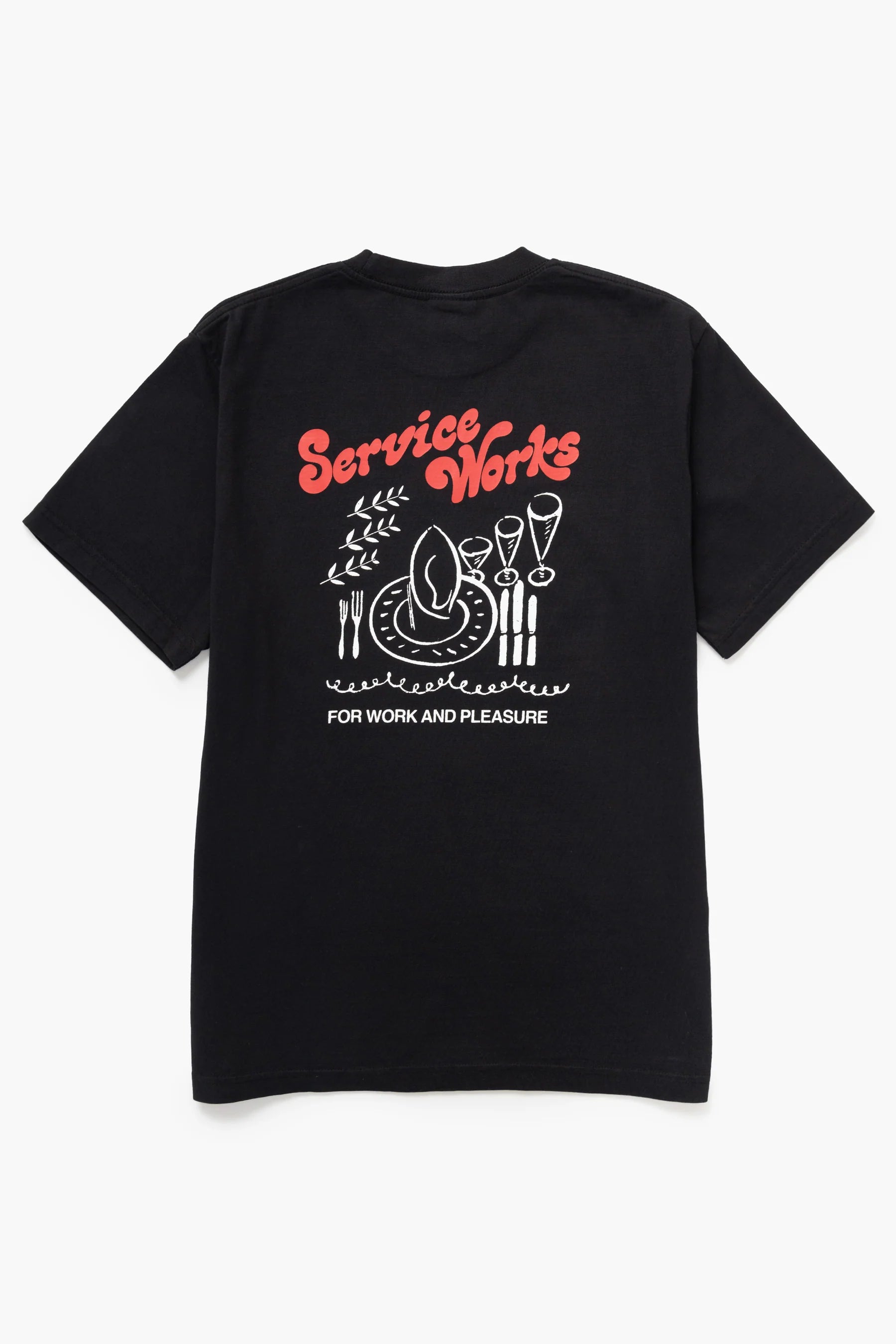 Service Works Work + Pleasure Tee — Black — view 2