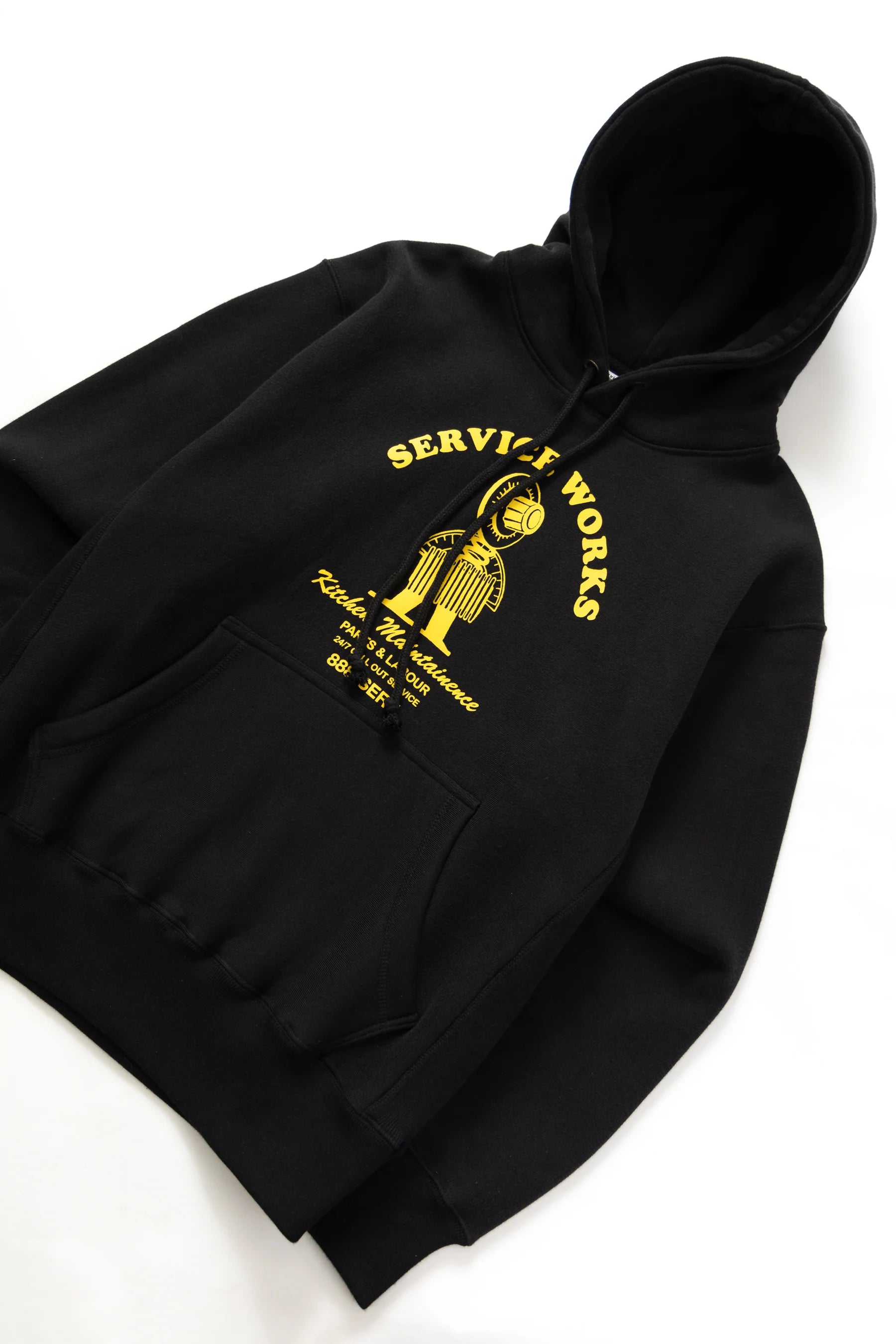 SERVICE WORKS MAINTENANCE HOODIE - BLACK