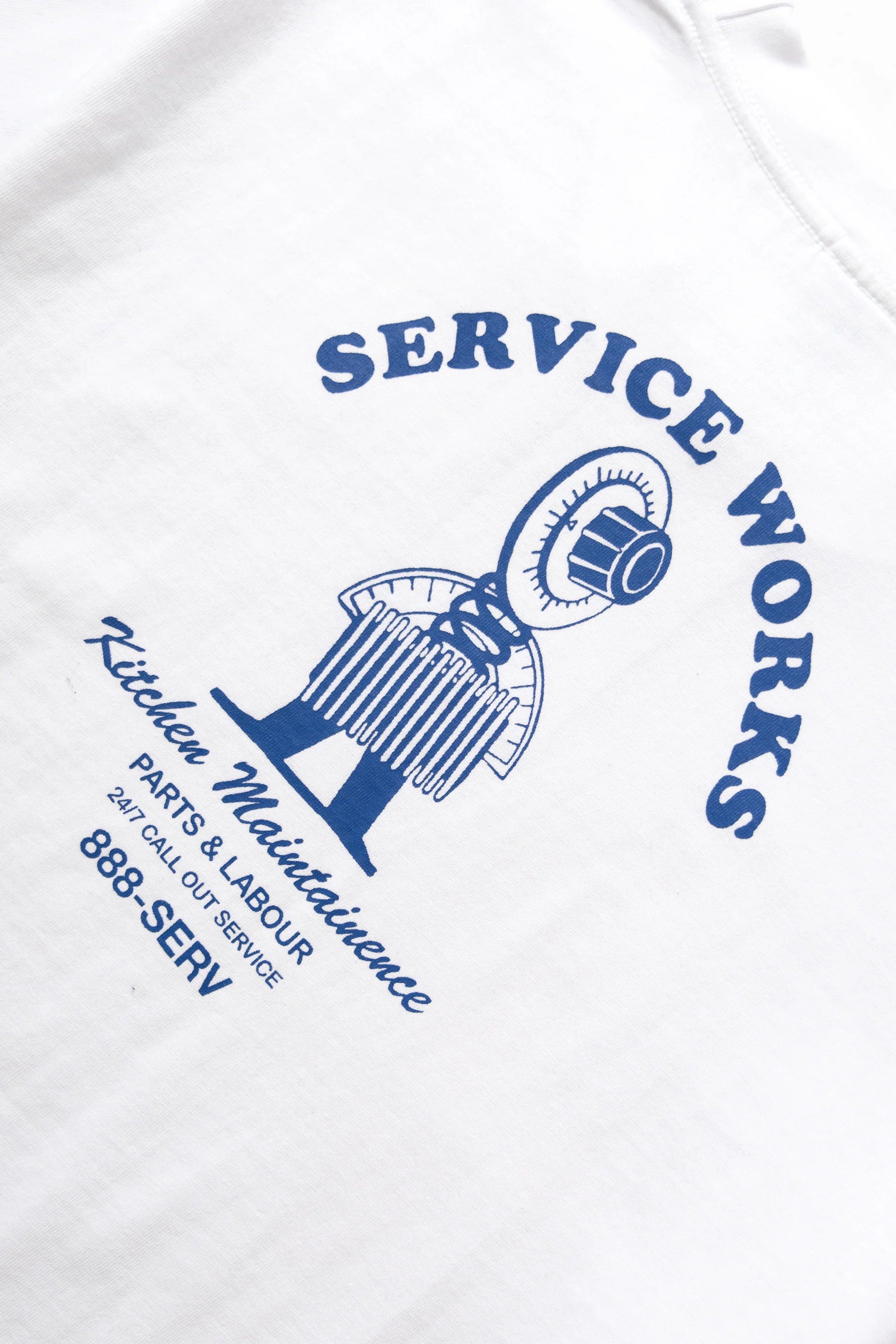 Service Works Maintenance Tee — White — view 3