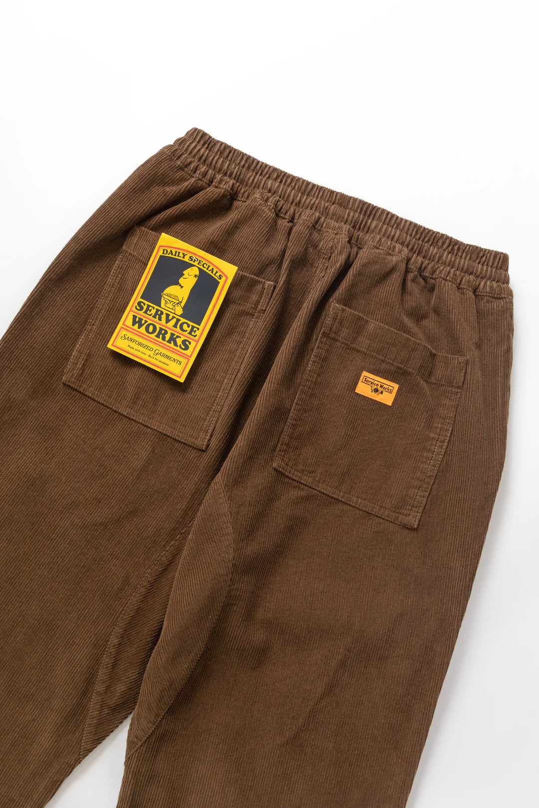 SERVICE WORKS CORDUROY CHEF PANT - BARK