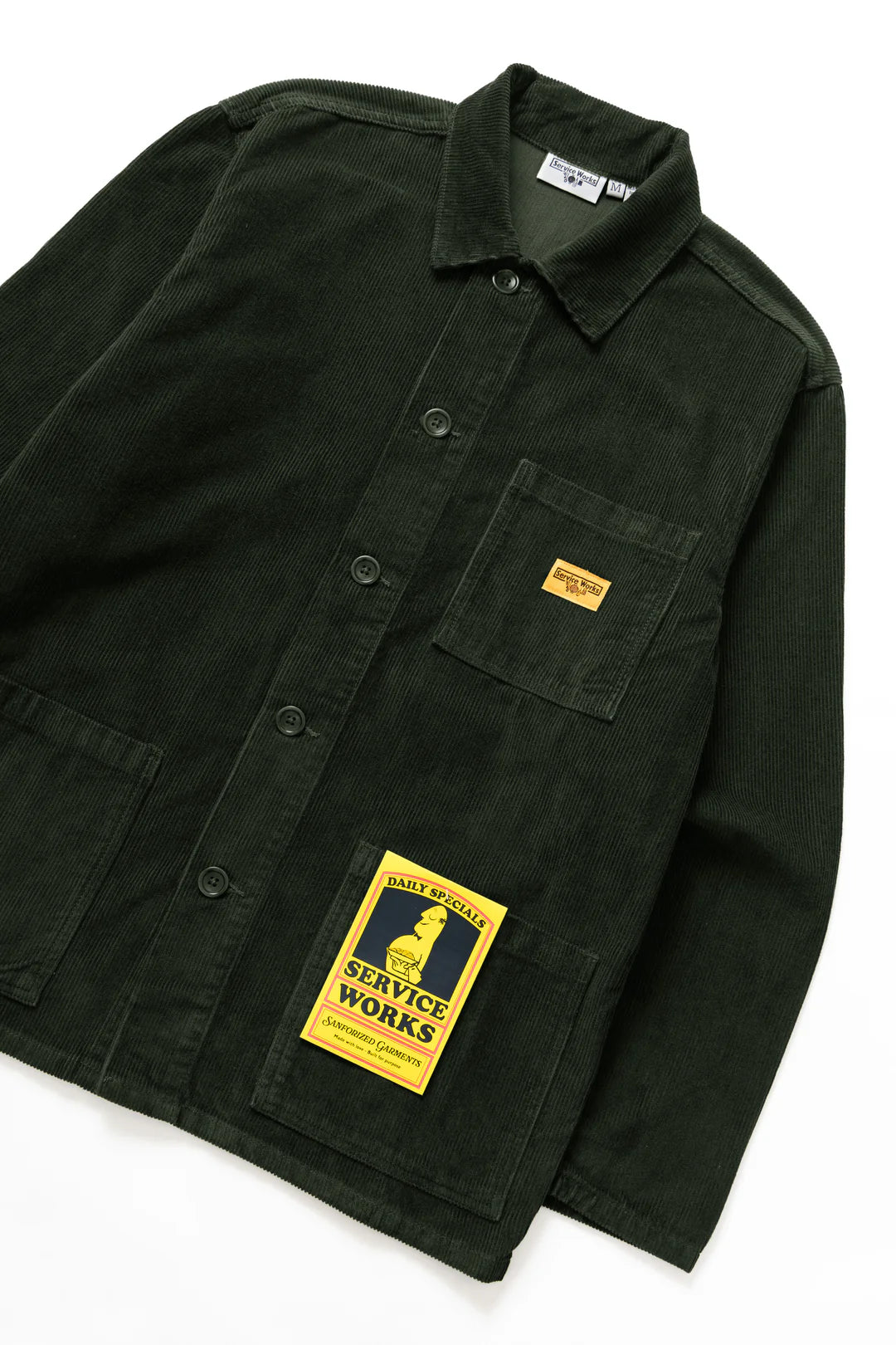 SERVICE WORKS CORDUROY CHORE SHIRT - COPPICE