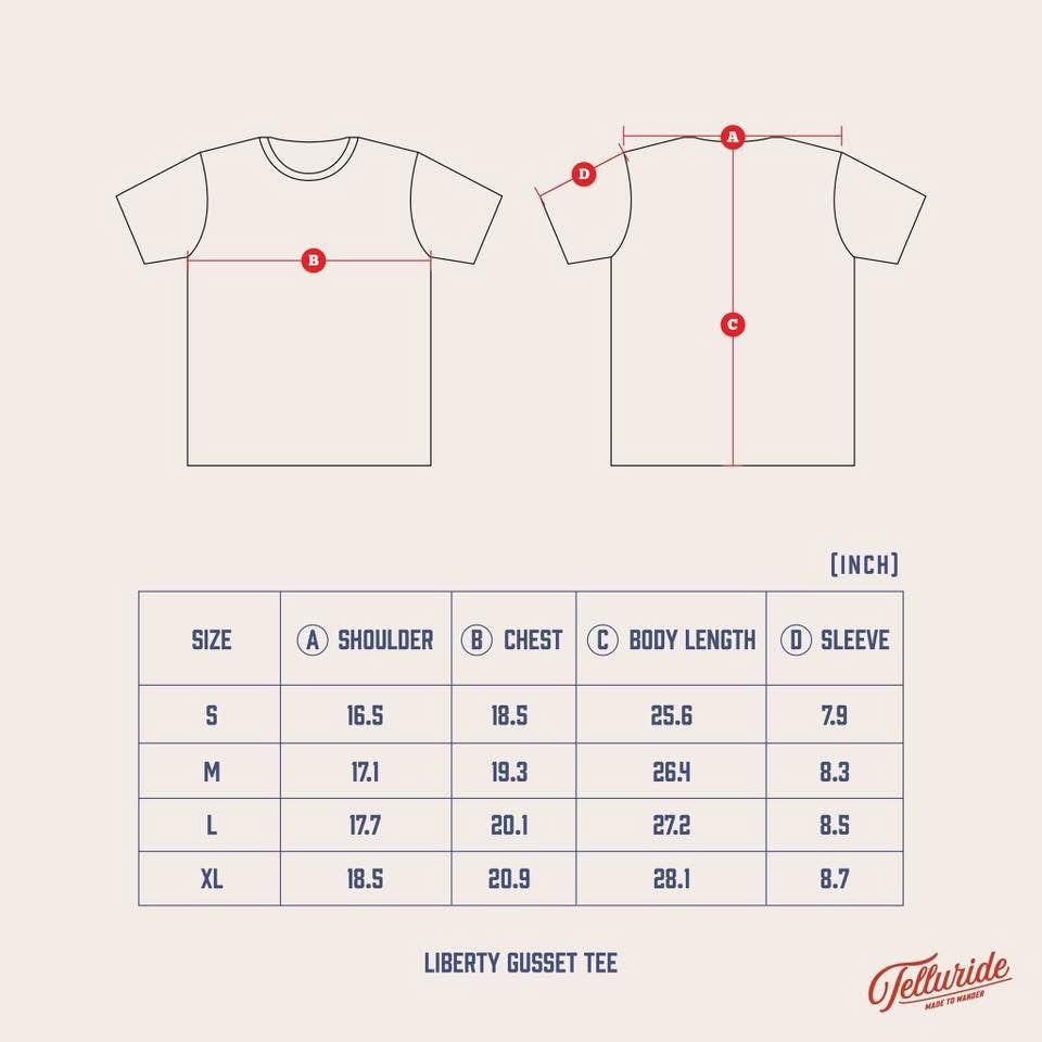 TELLURIDE LIBERTY GUSSET TEE - STONE