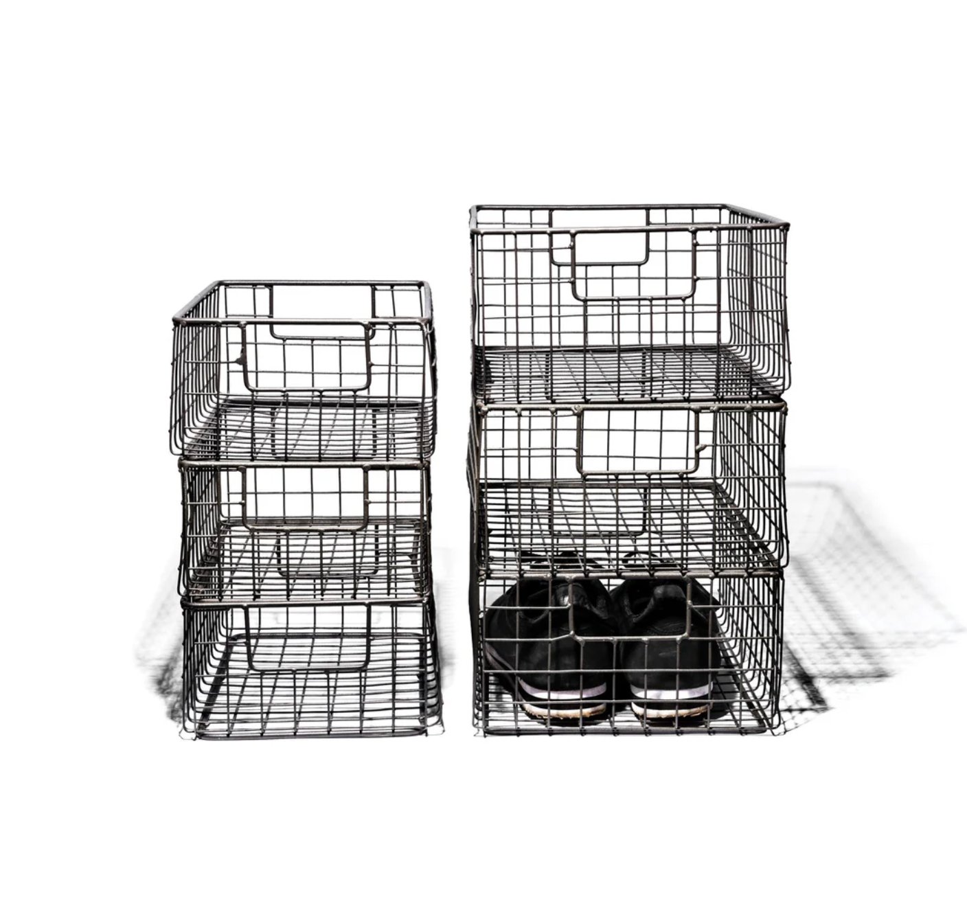 Puebco Wire Basket Shoes Box — No Color — front view