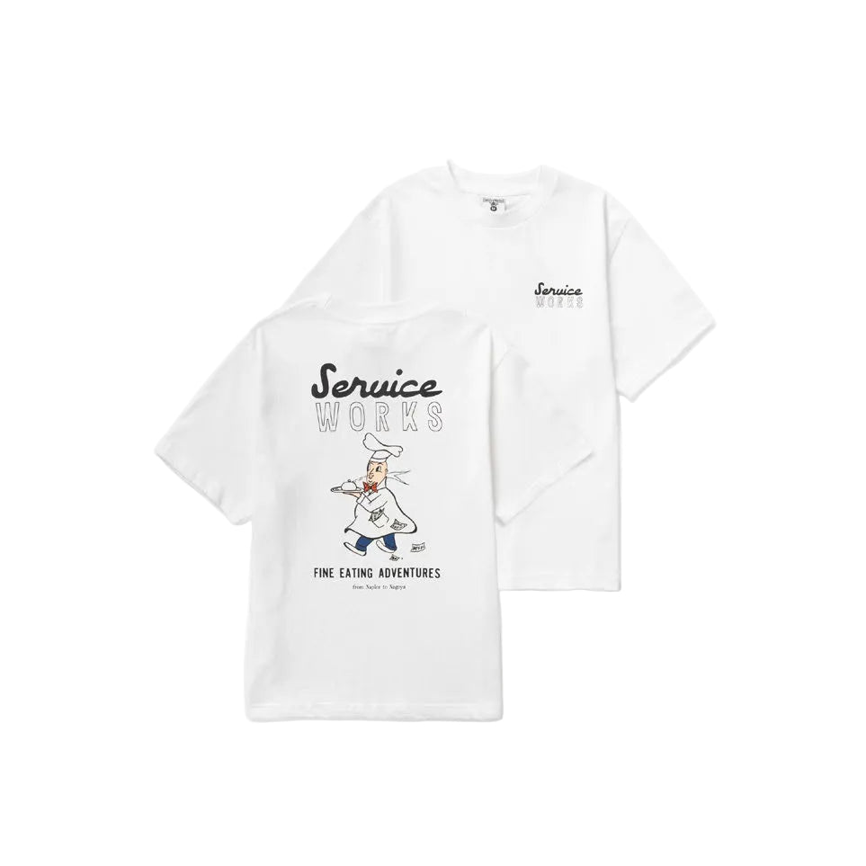 SERVICE WORKS EATING ADVENTURES TEE - WHITE