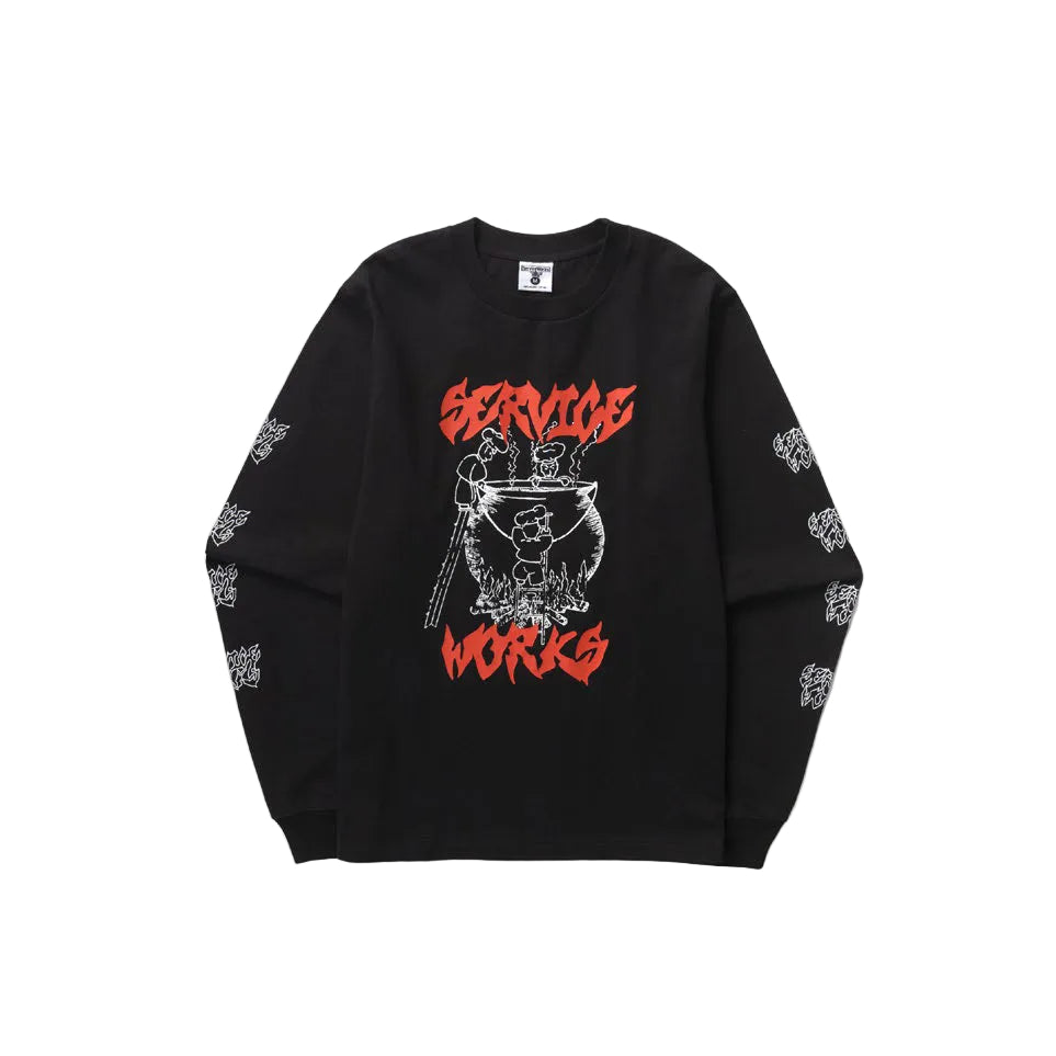 SERVICE WORKS BOILING POINT LS TEE - BLACK