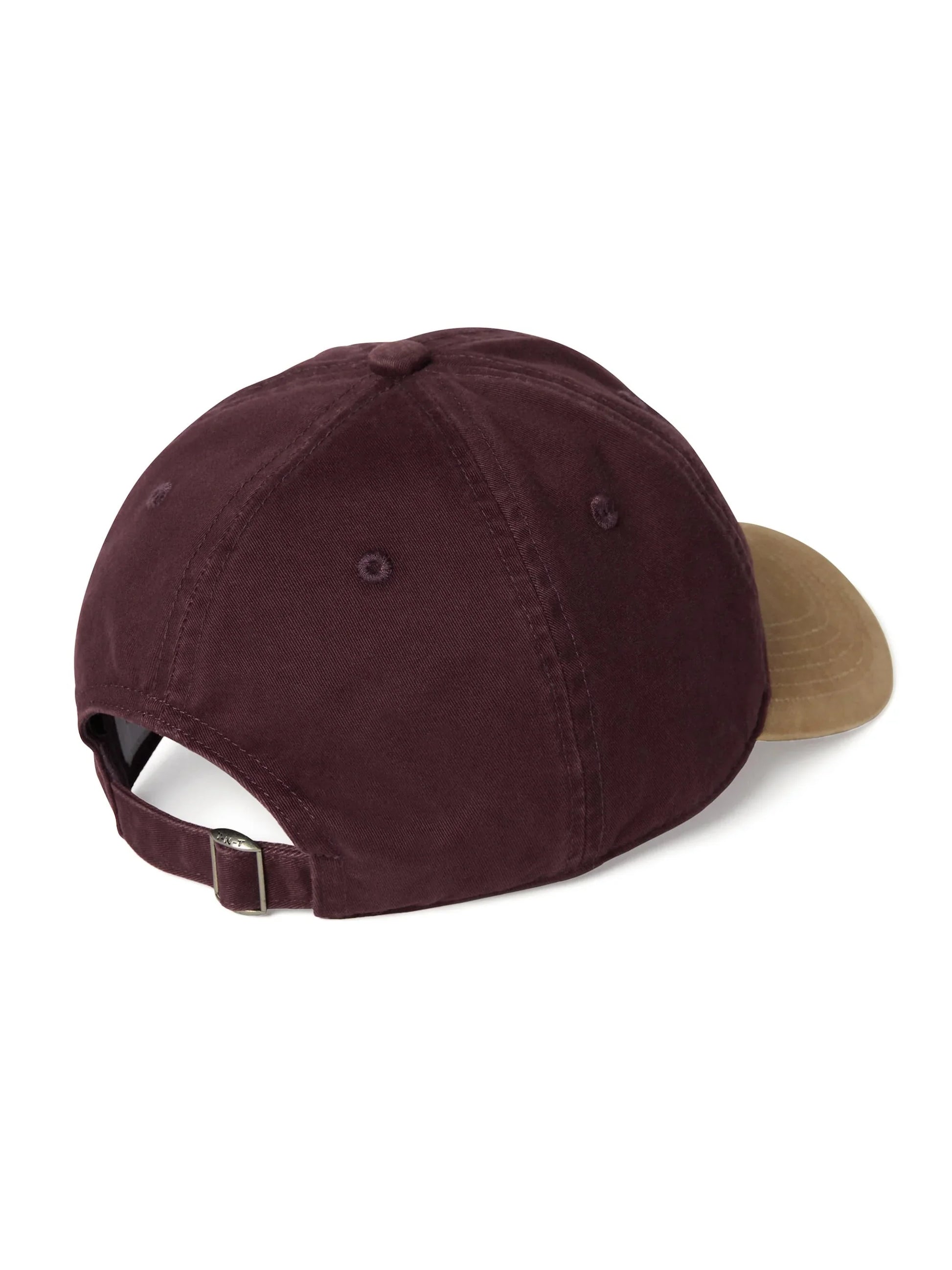 THISISNEVERTHAT SMALL RS-LOGO CAP - BURGUNDY/BEIGE