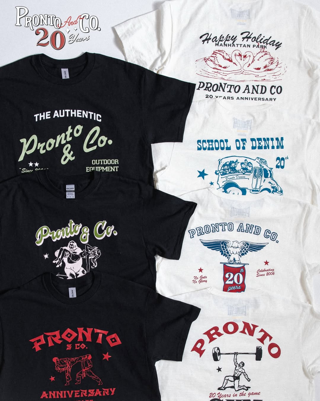 PRONTO&CO. 20TH ANNIVERSARY TEE - BLIND BOX Drop 1