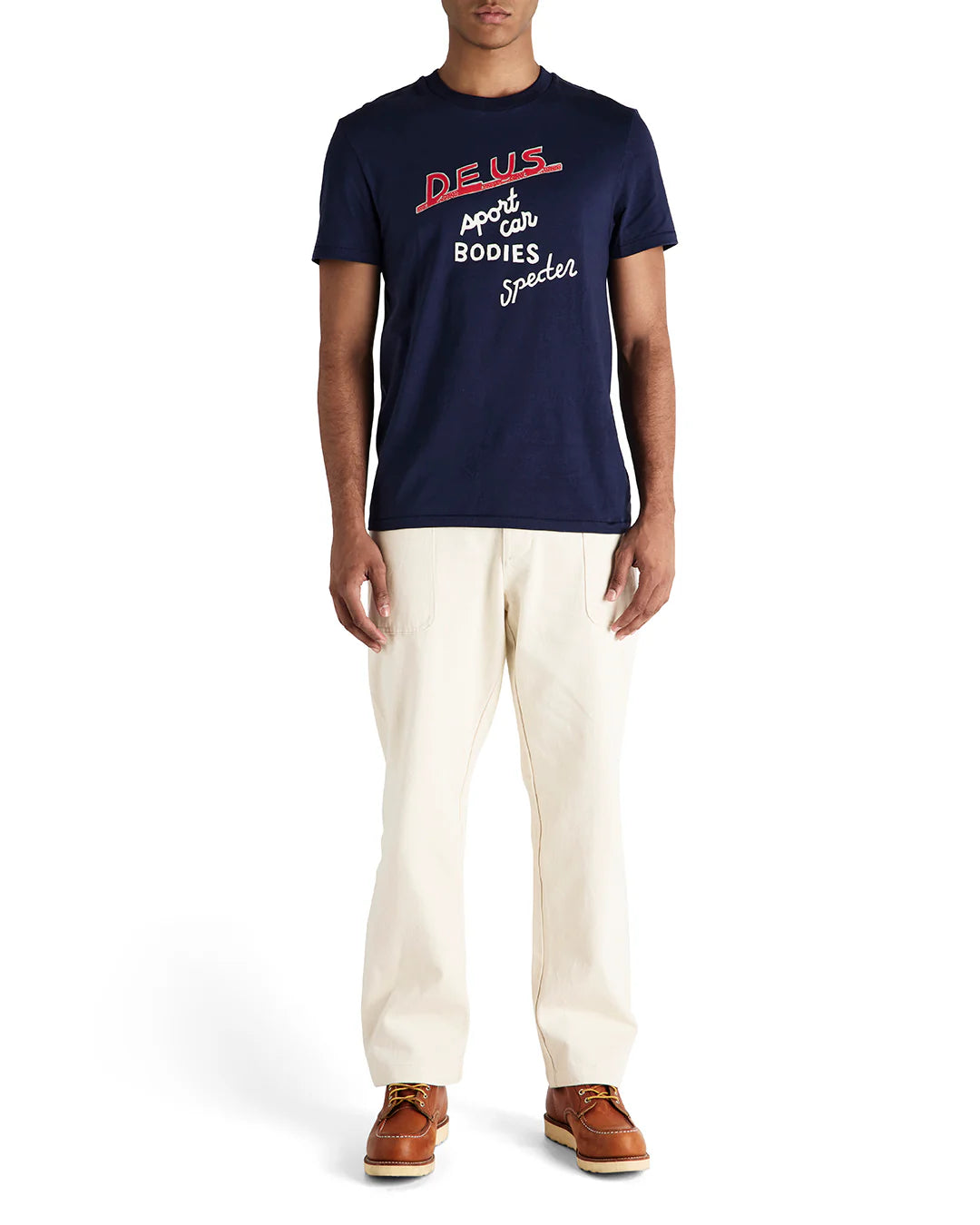 DEUS EX MACHINA SPECTER WORKSHOP TEE - AZURE NAVY