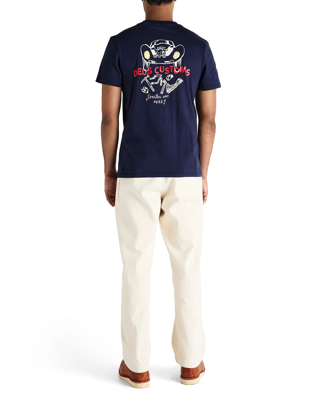 DEUS EX MACHINA SPECTER WORKSHOP TEE - AZURE NAVY