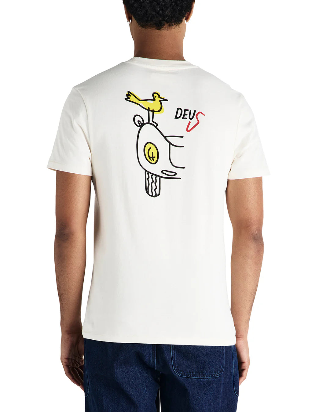 DEUS EX MACHINA SPECTER RARE BIRDS TEE - PRISTINE WHITE