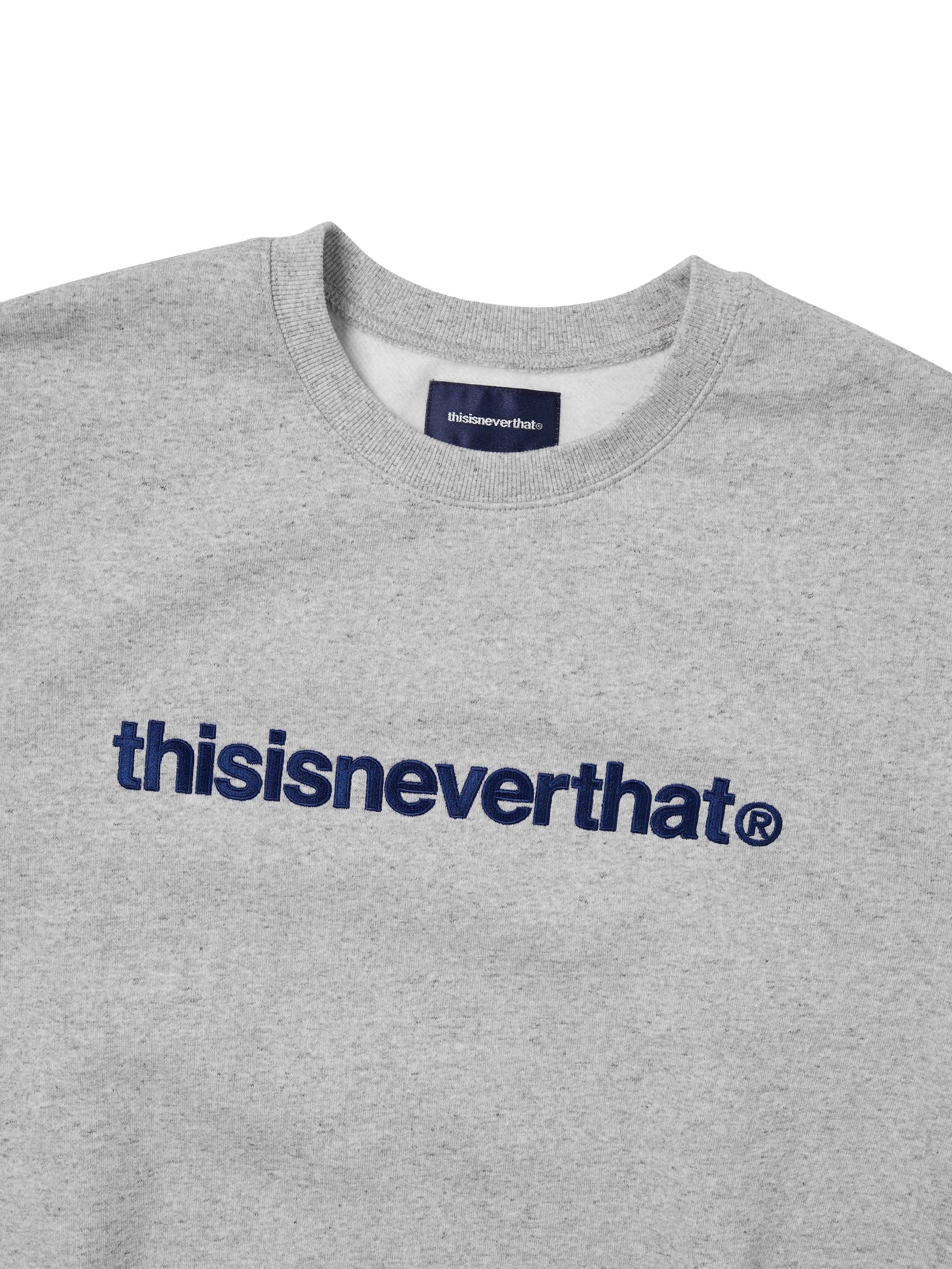 THISISNEVERTHAT - LOGO CREWNECK - HEATHER GREY